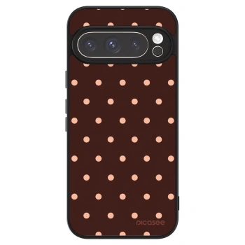Hülle für Google Pixel 9 Pro XL - Peach Dots & Chocolate