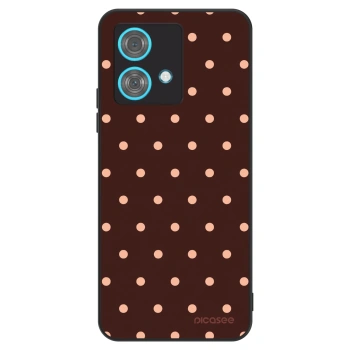 Hülle für Motorola Edge 40 Neo - Peach Dots & Chocolate