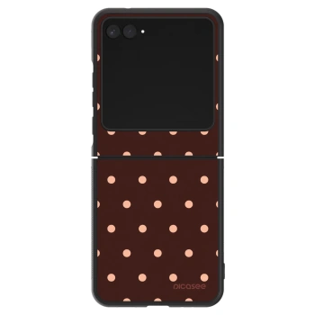 Hülle für Motorola Razr 60 - Peach Dots & Chocolate