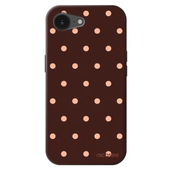 Hülle für Apple iPhone 17e - Peach Dots & Chocolate