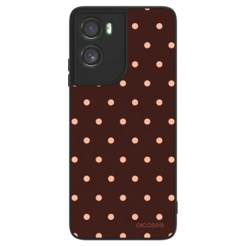 Hülle für Motorola Moto G06 - Peach Dots & Chocolate