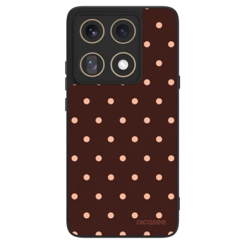 Hülle für Motorola Signature - Peach Dots & Chocolate