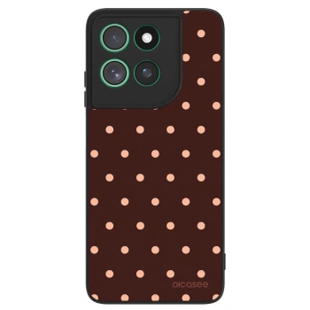 Hülle für Motorola Moto G57 Power - Peach Dots & Chocolate