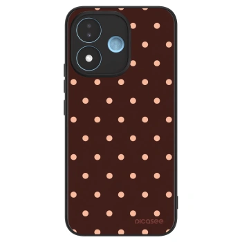 Hülle für Xiaomi Redmi Note 17 5G - Peach Dots & Chocolate