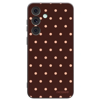 Hülle für Samsung Galaxy S26 FE - Peach Dots & Chocolate