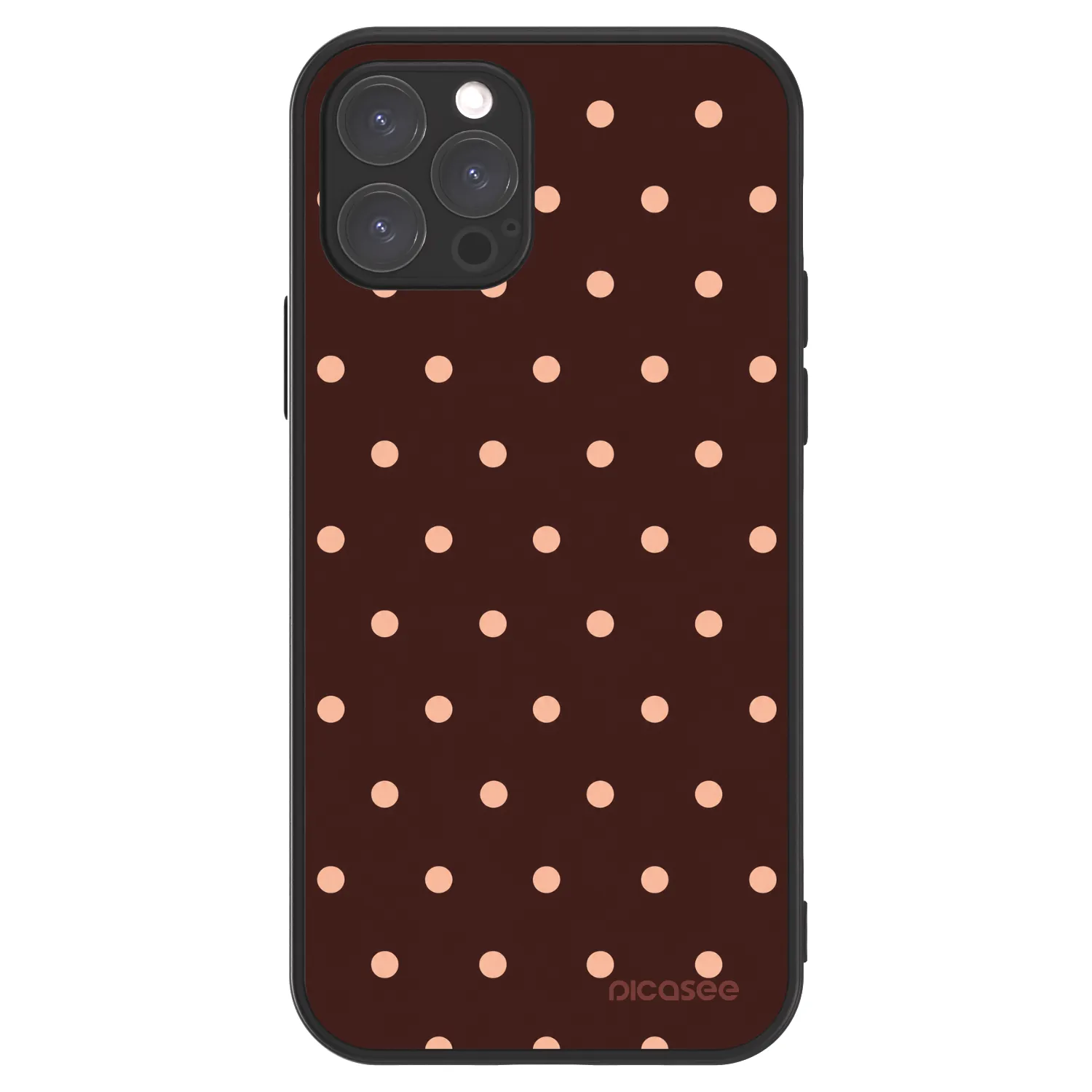 Picasee ULTIMATE CASE für Apple iPhone 12 Pro - Peach Dots & Chocolate