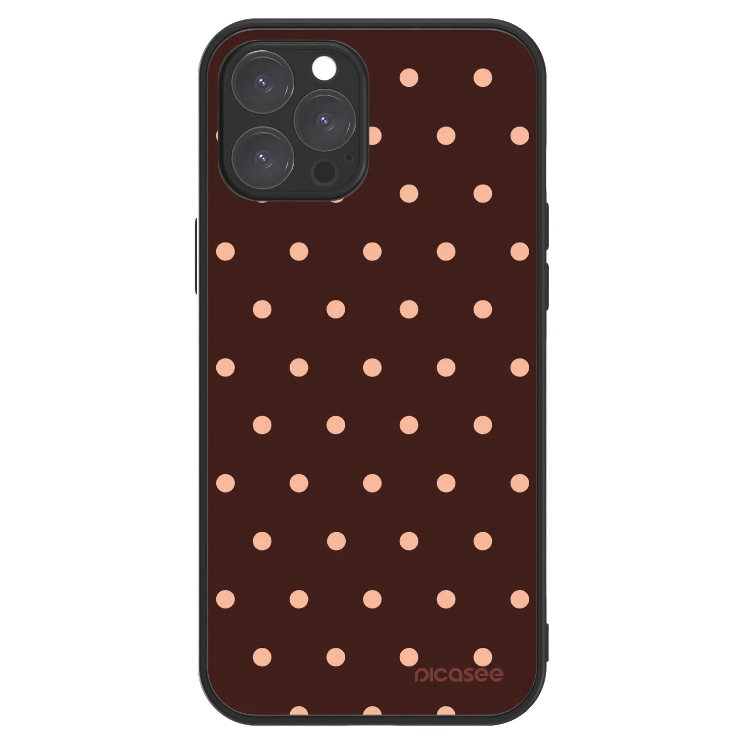 Picasee ULTIMATE CASE für Apple iPhone 12 Pro Max - Peach Dots & Chocolate