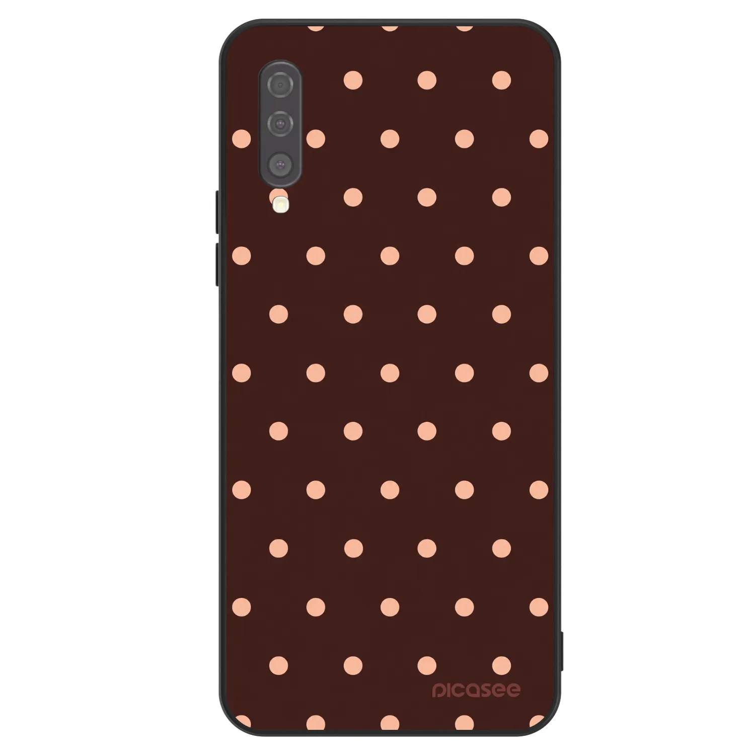 Picasee ULTIMATE CASE für Samsung Galaxy A50 A505F - Peach Dots & Chocolate