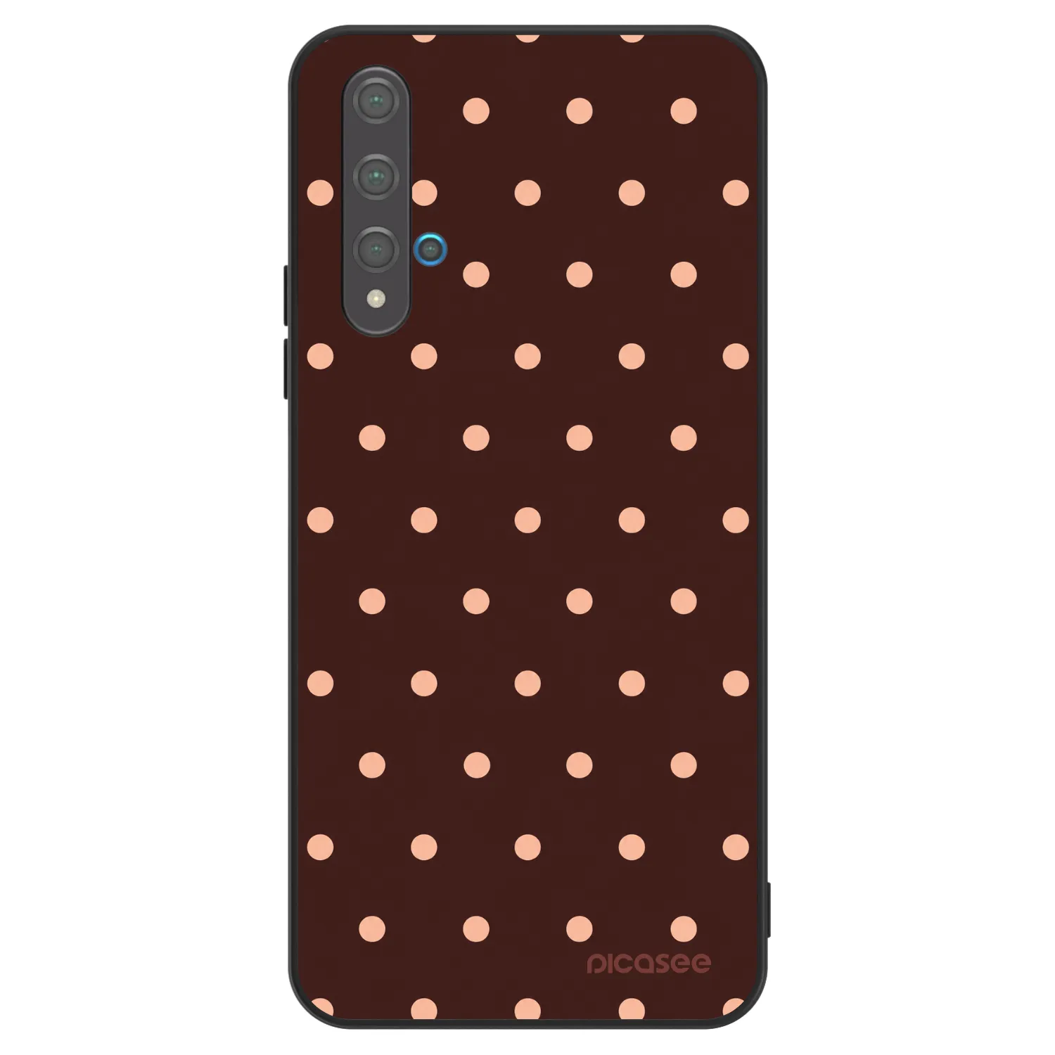 Picasee ULTIMATE CASE für Huawei Nova 5T - Peach Dots & Chocolate