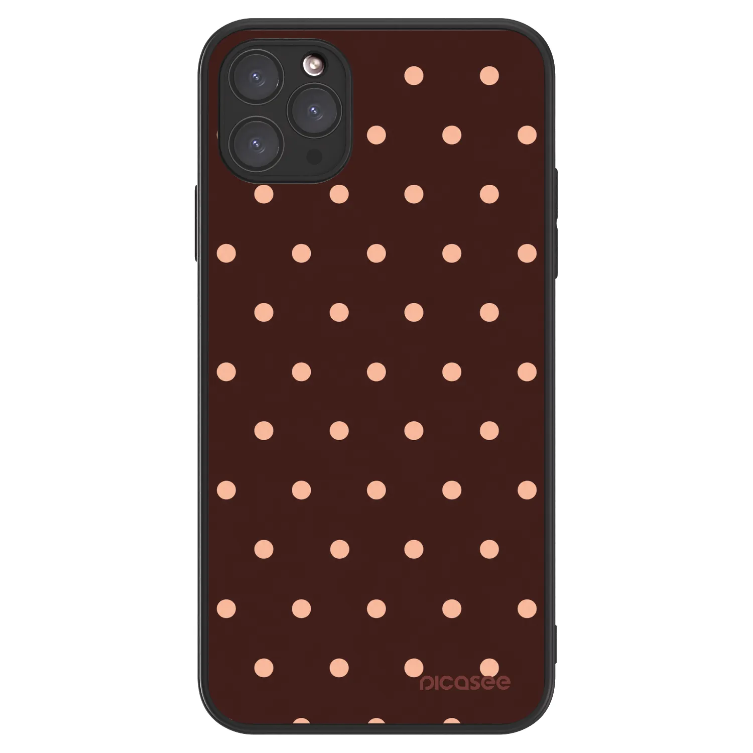 Picasee ULTIMATE CASE für Apple iPhone 11 Pro Max - Peach Dots & Chocolate