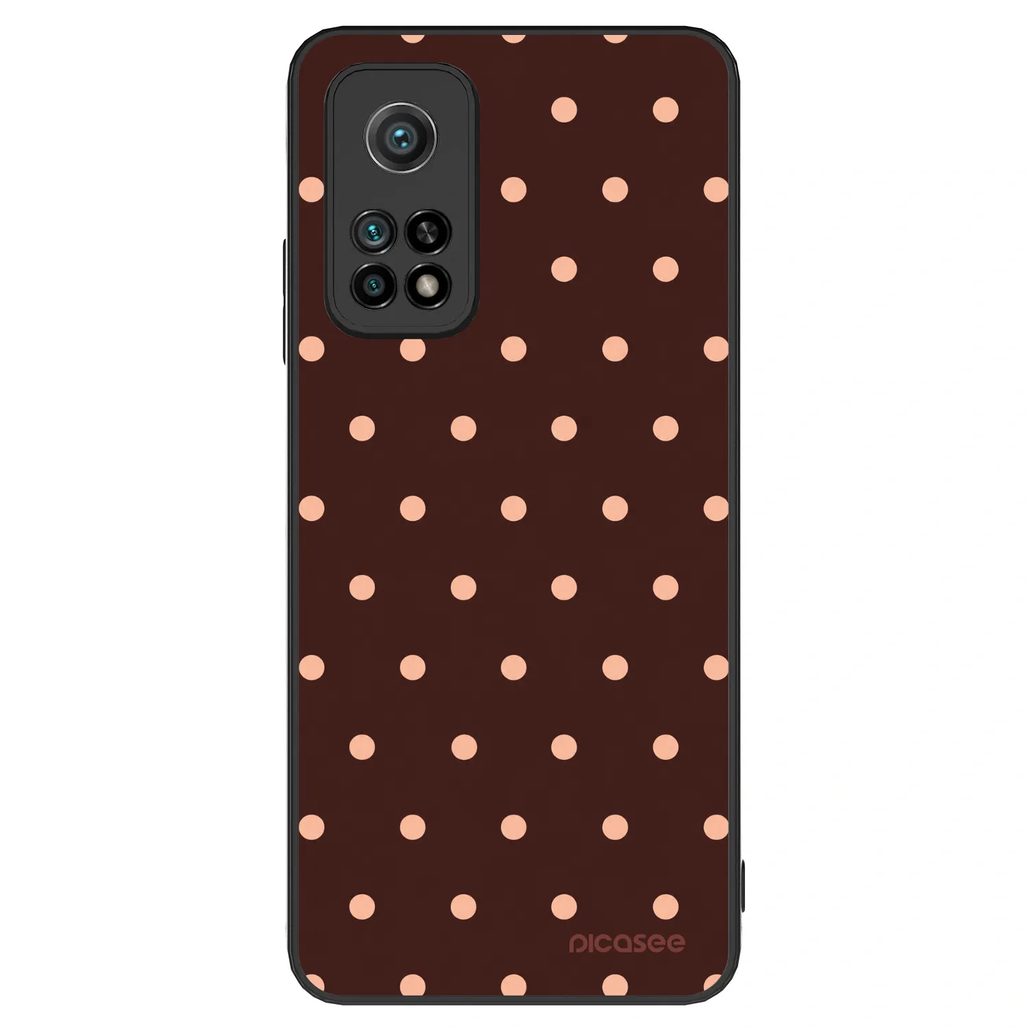 Picasee ULTIMATE CASE für Xiaomi Mi 10T Pro - Peach Dots & Chocolate