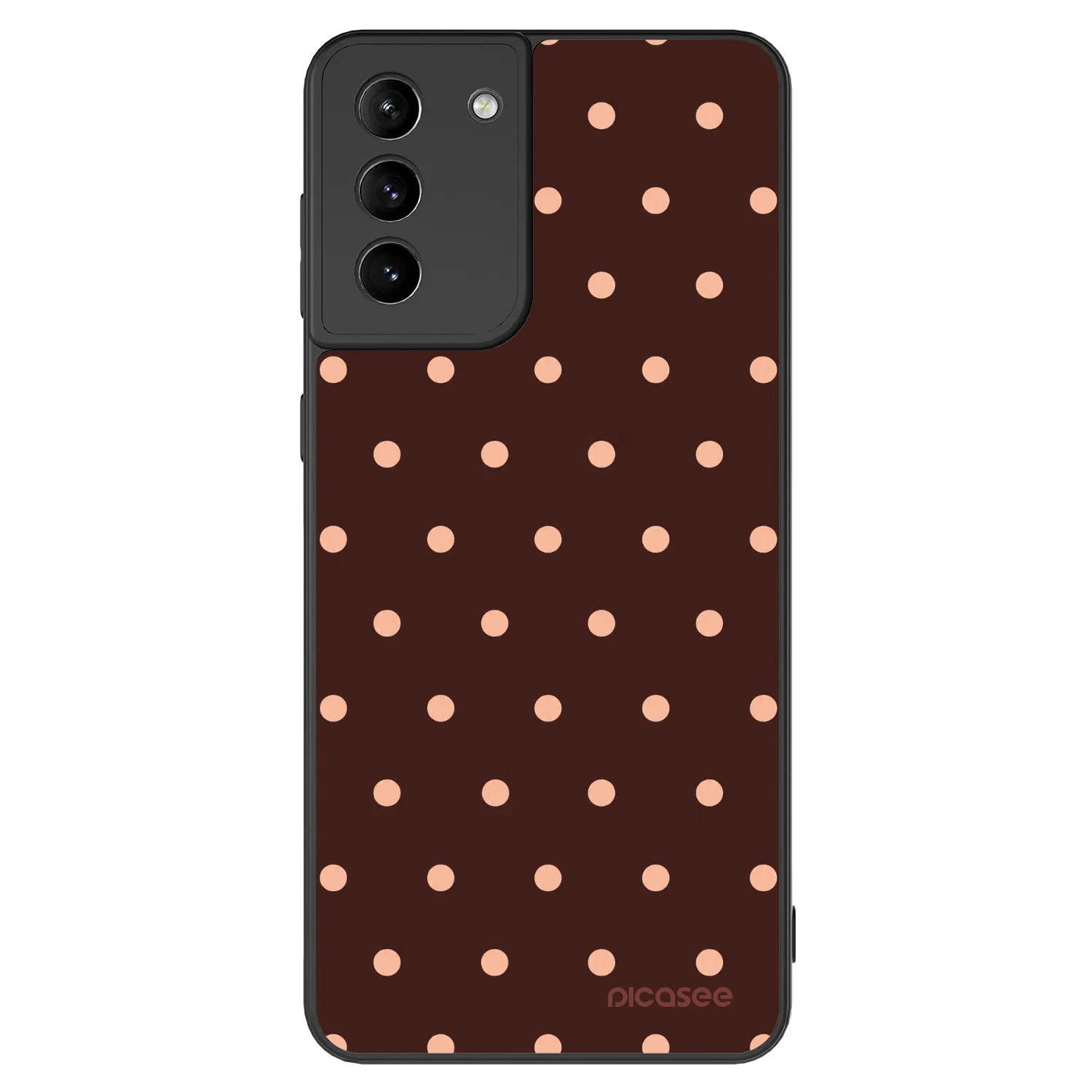 Picasee ULTIMATE CASE für Samsung Galaxy S21+ 5G G996F - Peach Dots & Chocolate