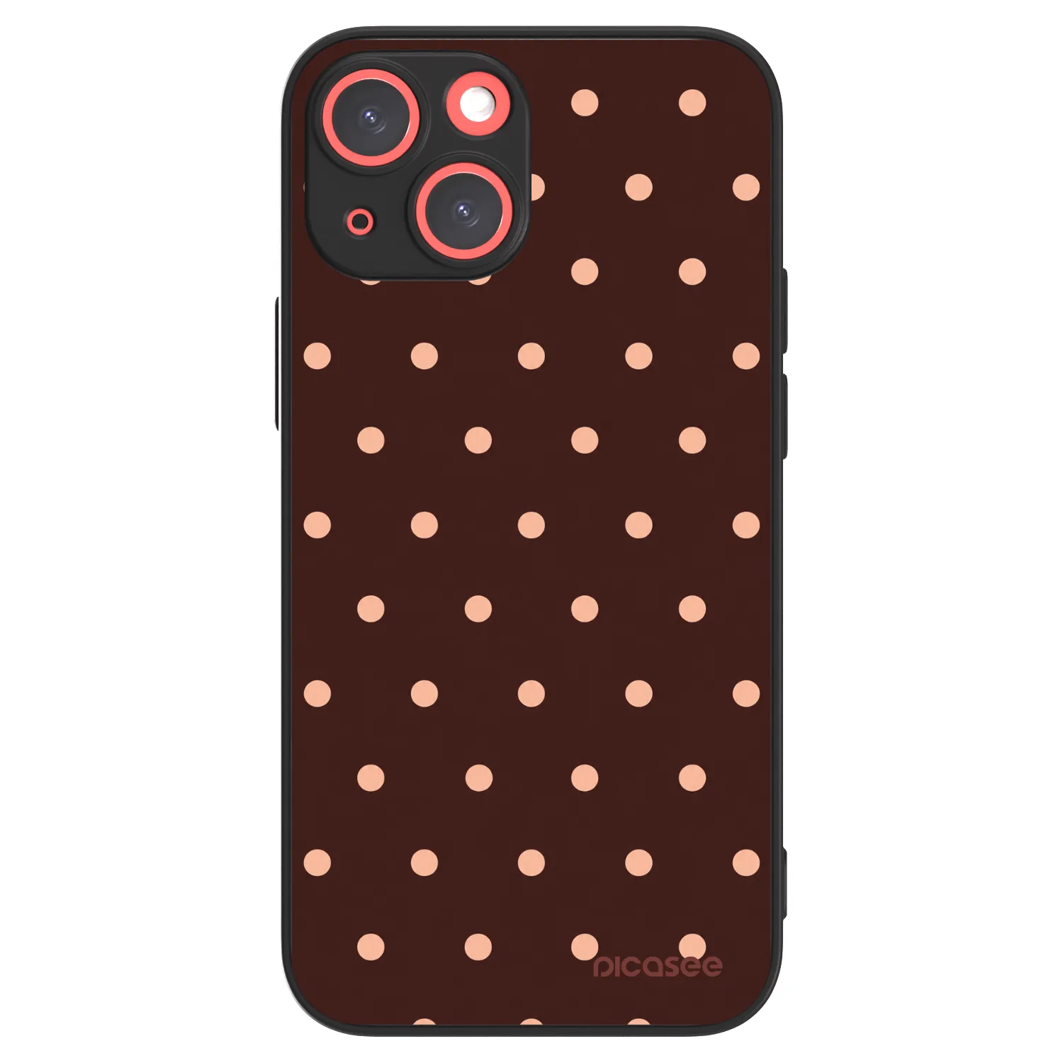 Picasee ULTIMATE CASE für Apple iPhone 13 mini - Peach Dots & Chocolate