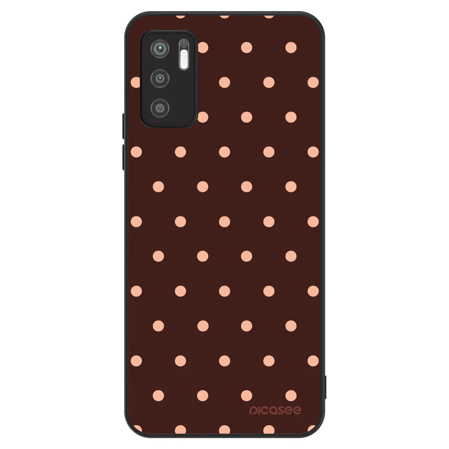 Picasee ULTIMATE CASE für Xiaomi Redmi Note 10 5G - Peach Dots & Chocolate