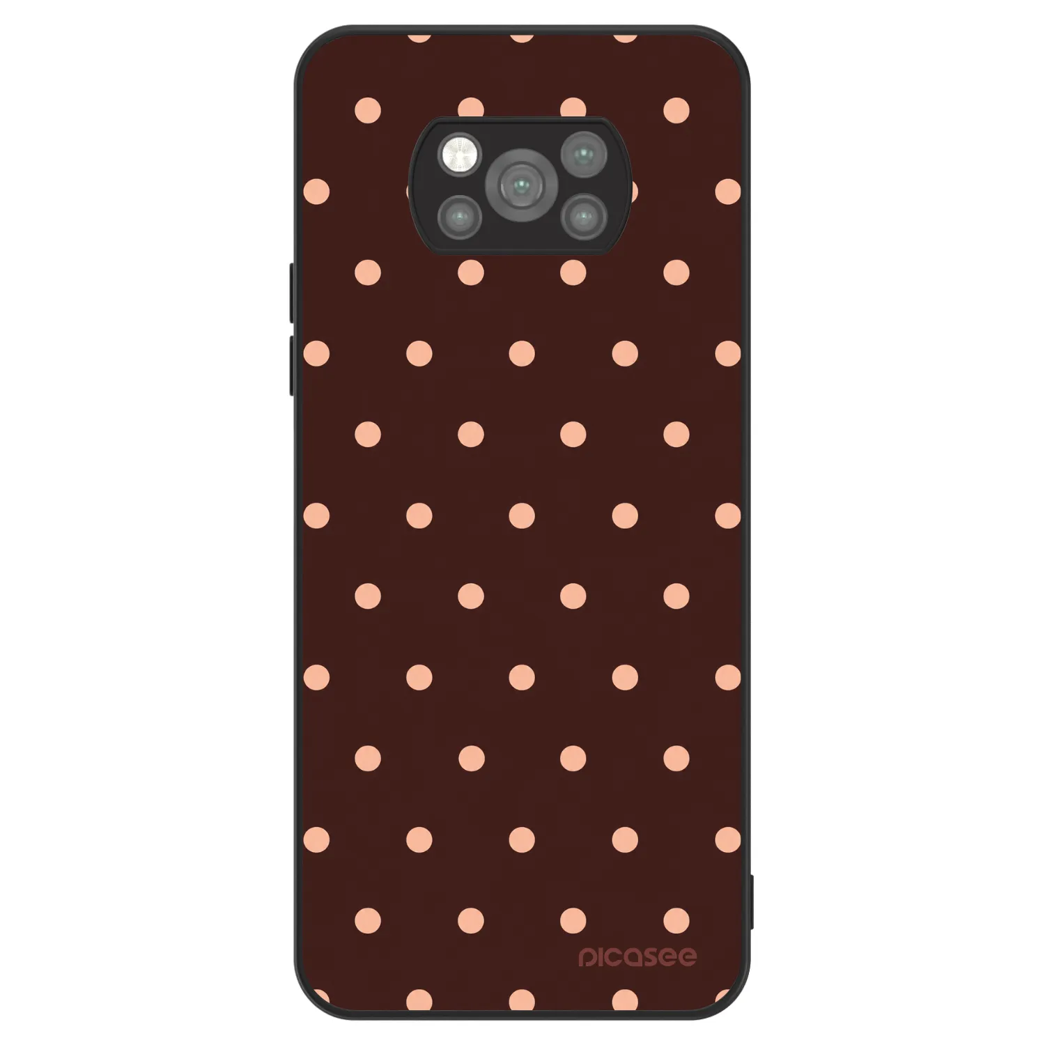 Picasee ULTIMATE CASE für Xiaomi Poco X3 Pro - Peach Dots & Chocolate