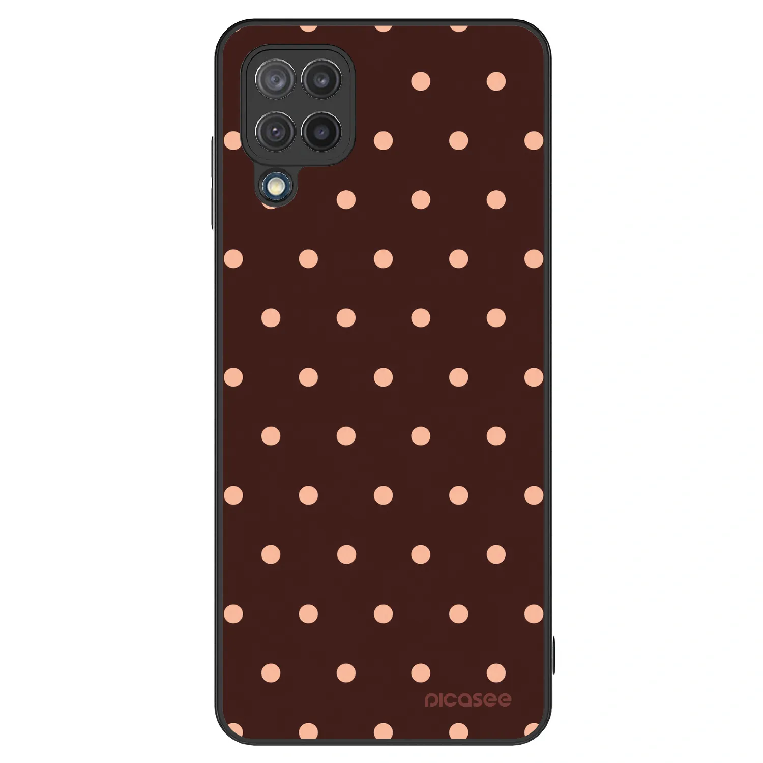 Picasee ULTIMATE CASE für Samsung Galaxy M12 M127F - Peach Dots & Chocolate