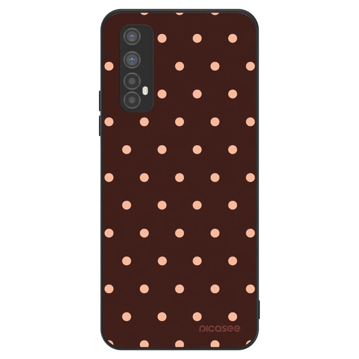 Picasee ULTIMATE CASE für Realme 7 - Peach Dots & Chocolate
