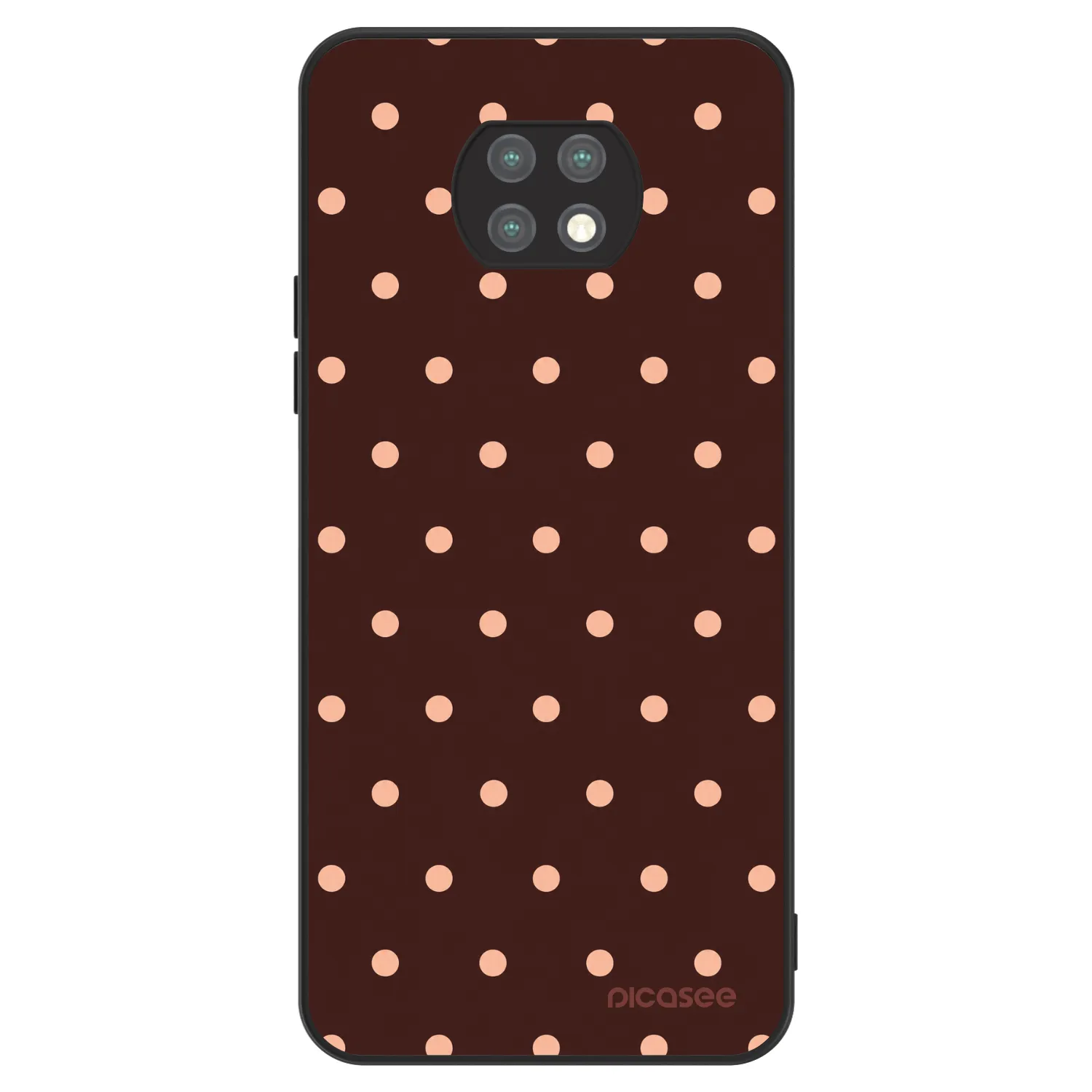 Picasee ULTIMATE CASE für Xiaomi Redmi Note 9T - Peach Dots & Chocolate