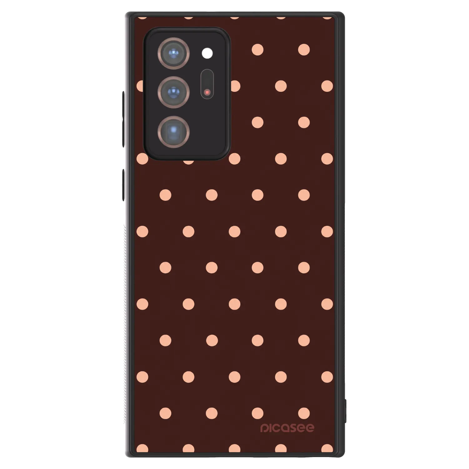 Picasee ULTIMATE CASE für Samsung Galaxy Note 20 Ultra - Peach Dots & Chocolate