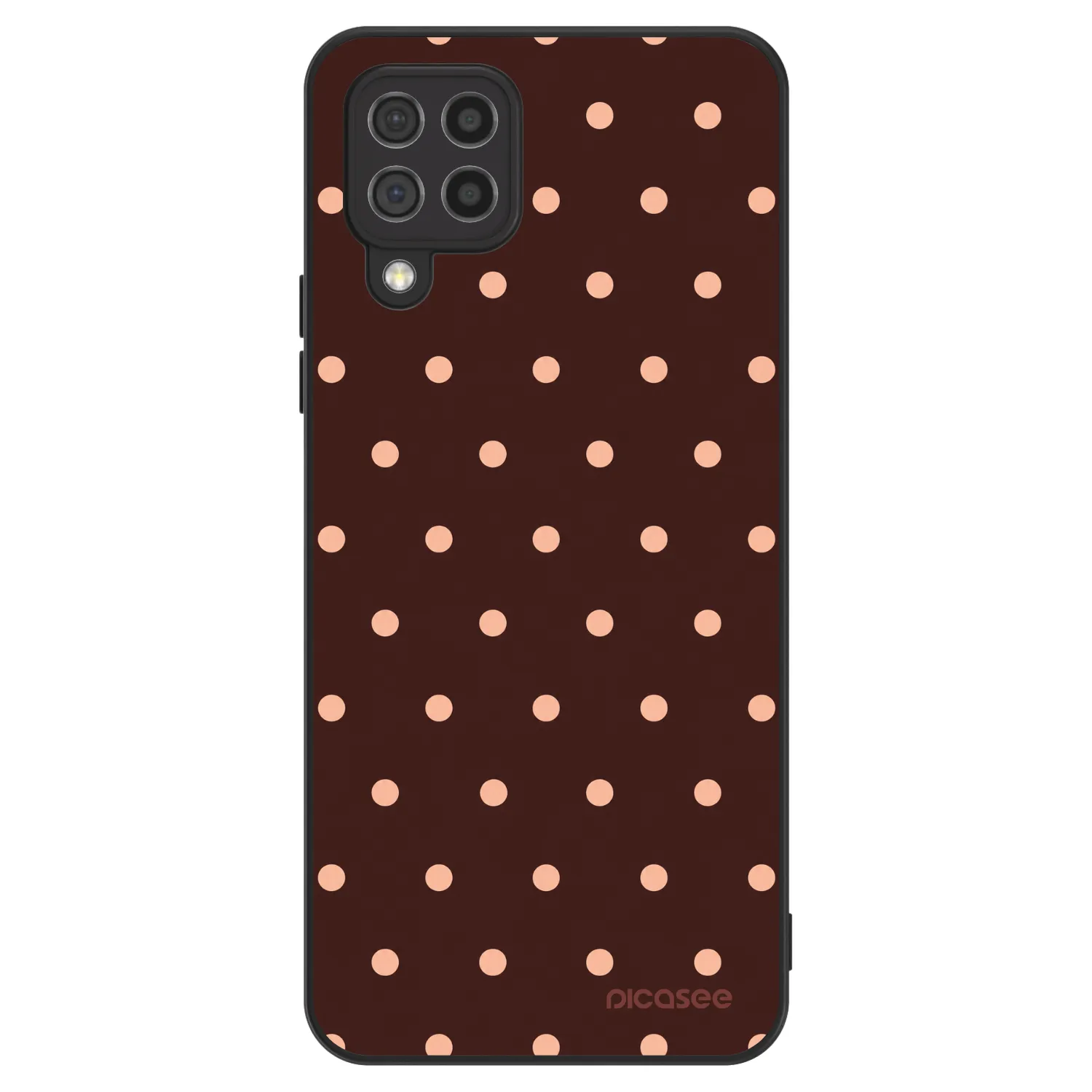 Picasee ULTIMATE CASE für Samsung Galaxy A22 A225F 4G - Peach Dots & Chocolate