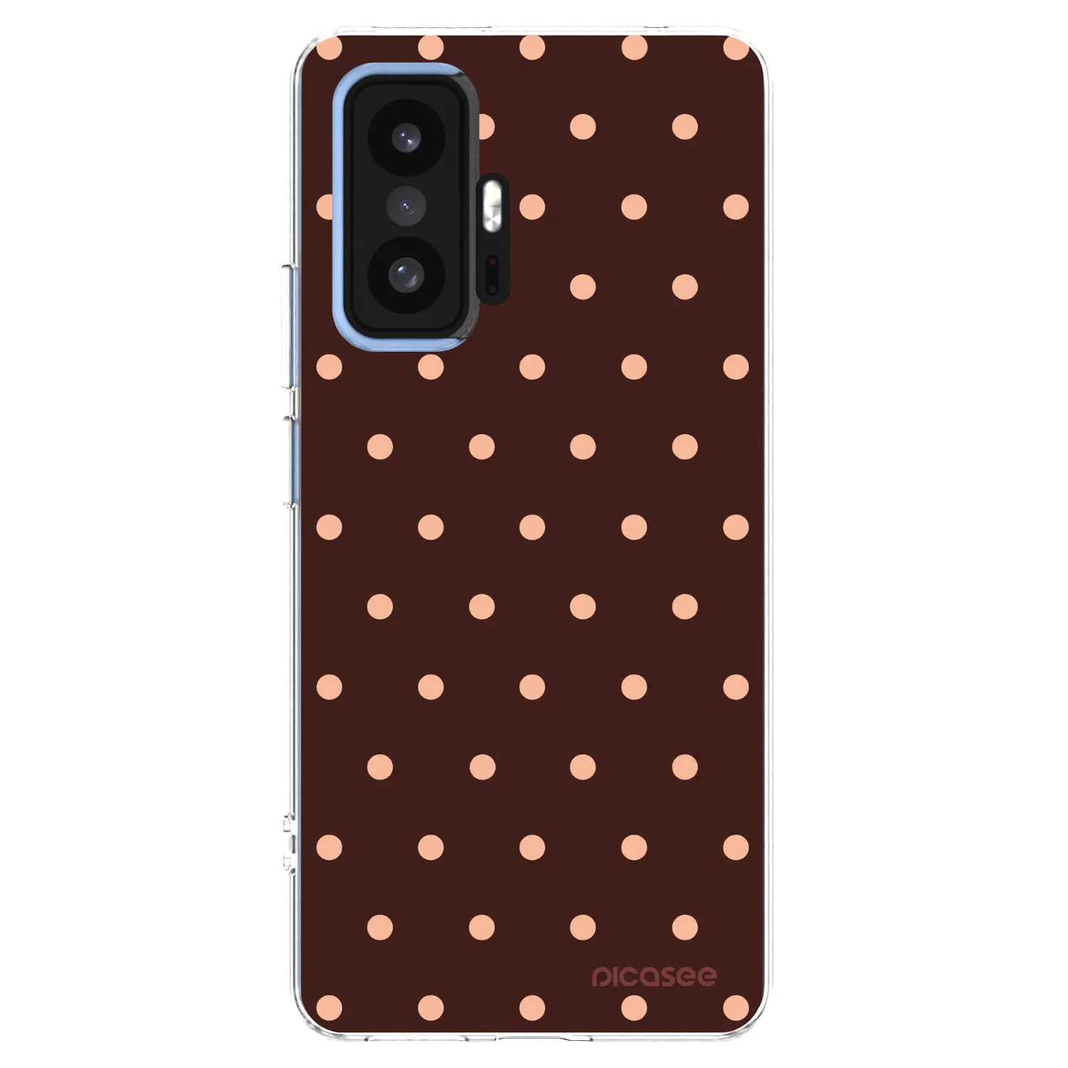 Picasee Xiaomi 11T Pro Hülle - Transparentes Silikon - Peach Dots & Chocolate