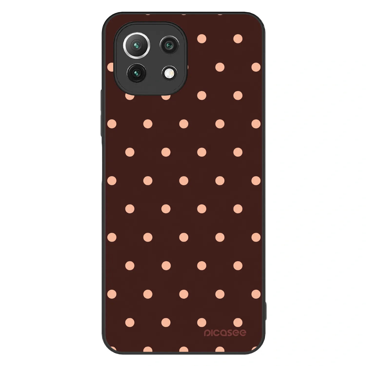 Picasee ULTIMATE CASE für Xiaomi 11 Lite 5G NE - Peach Dots & Chocolate