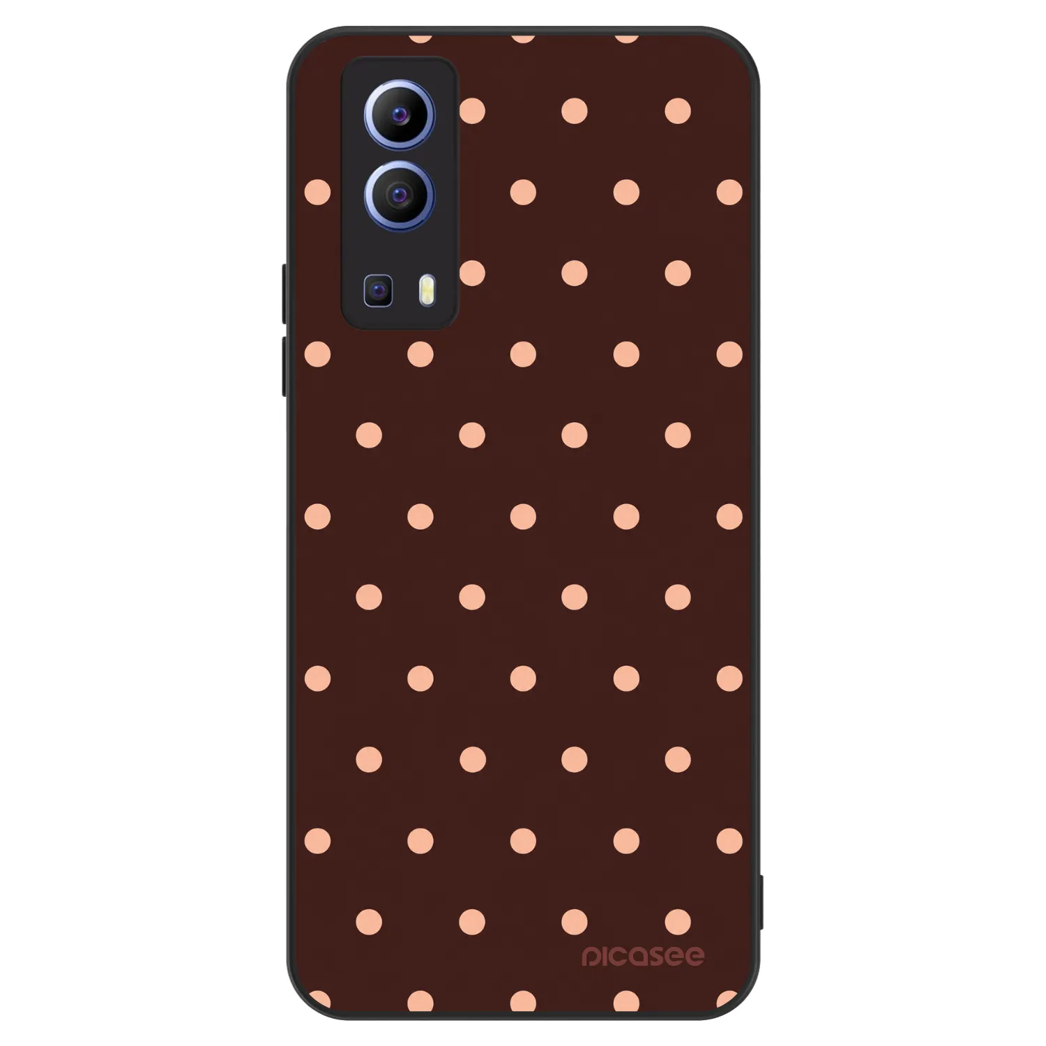 Picasee ULTIMATE CASE für Vivo Y52 5G - Peach Dots & Chocolate