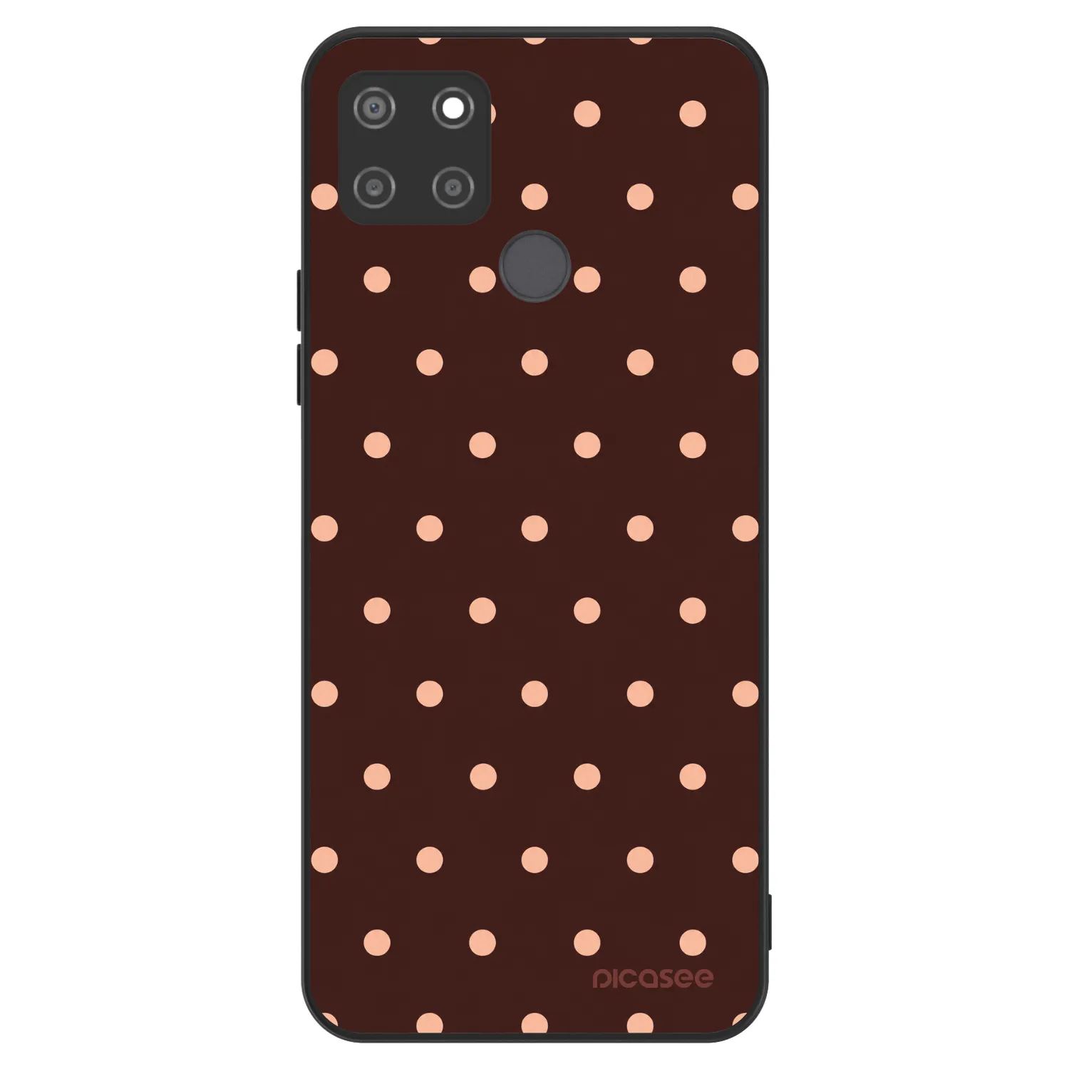 Picasee ULTIMATE CASE für Realme C21Y - Peach Dots & Chocolate