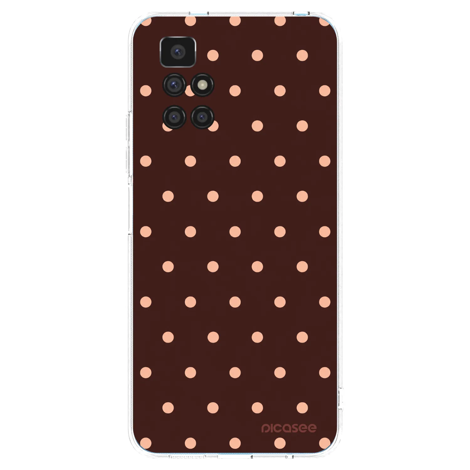 Picasee Xiaomi Redmi 10 (2022) Hülle - Transparentes Silikon - Peach Dots & Chocolate