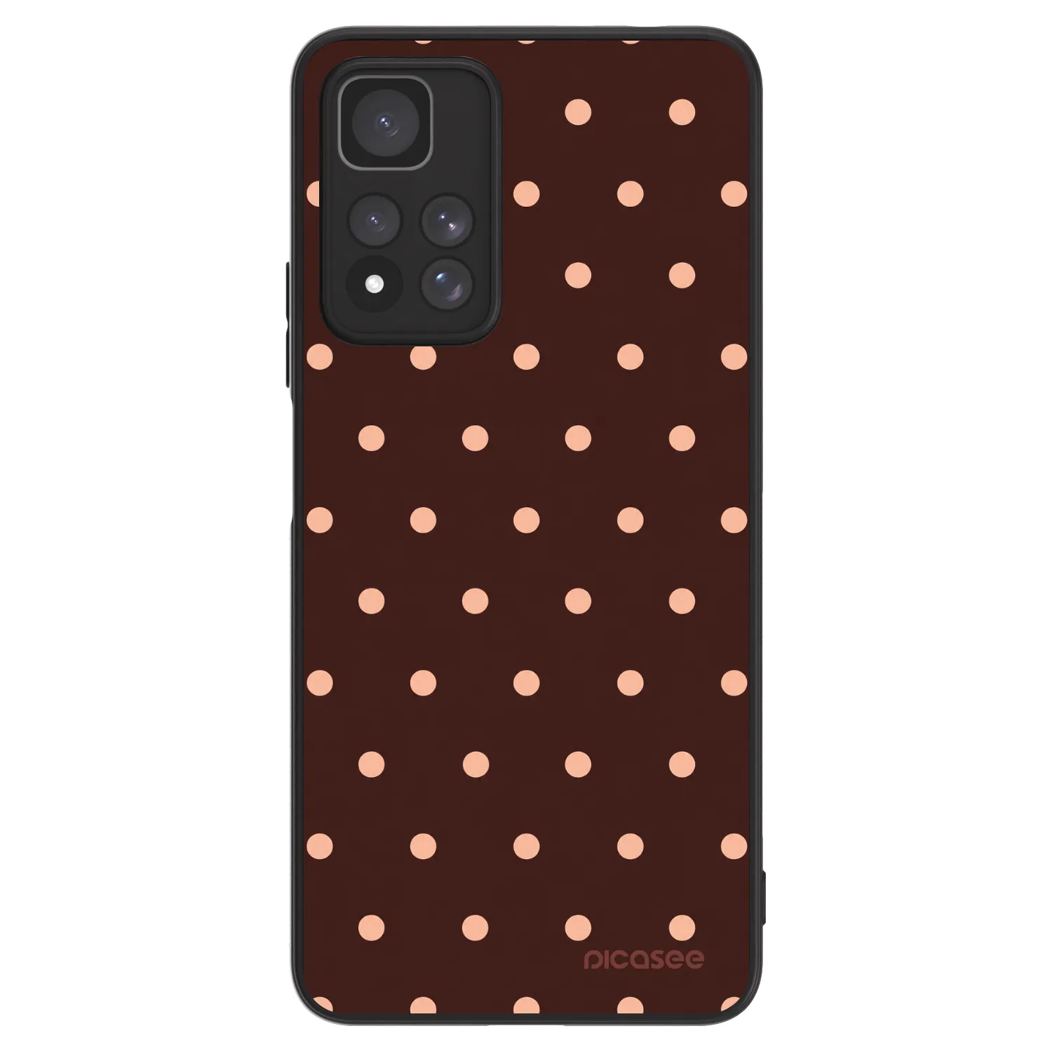 Picasee ULTIMATE CASE für Xiaomi Redmi Note 11 Pro+ 5G - Peach Dots & Chocolate