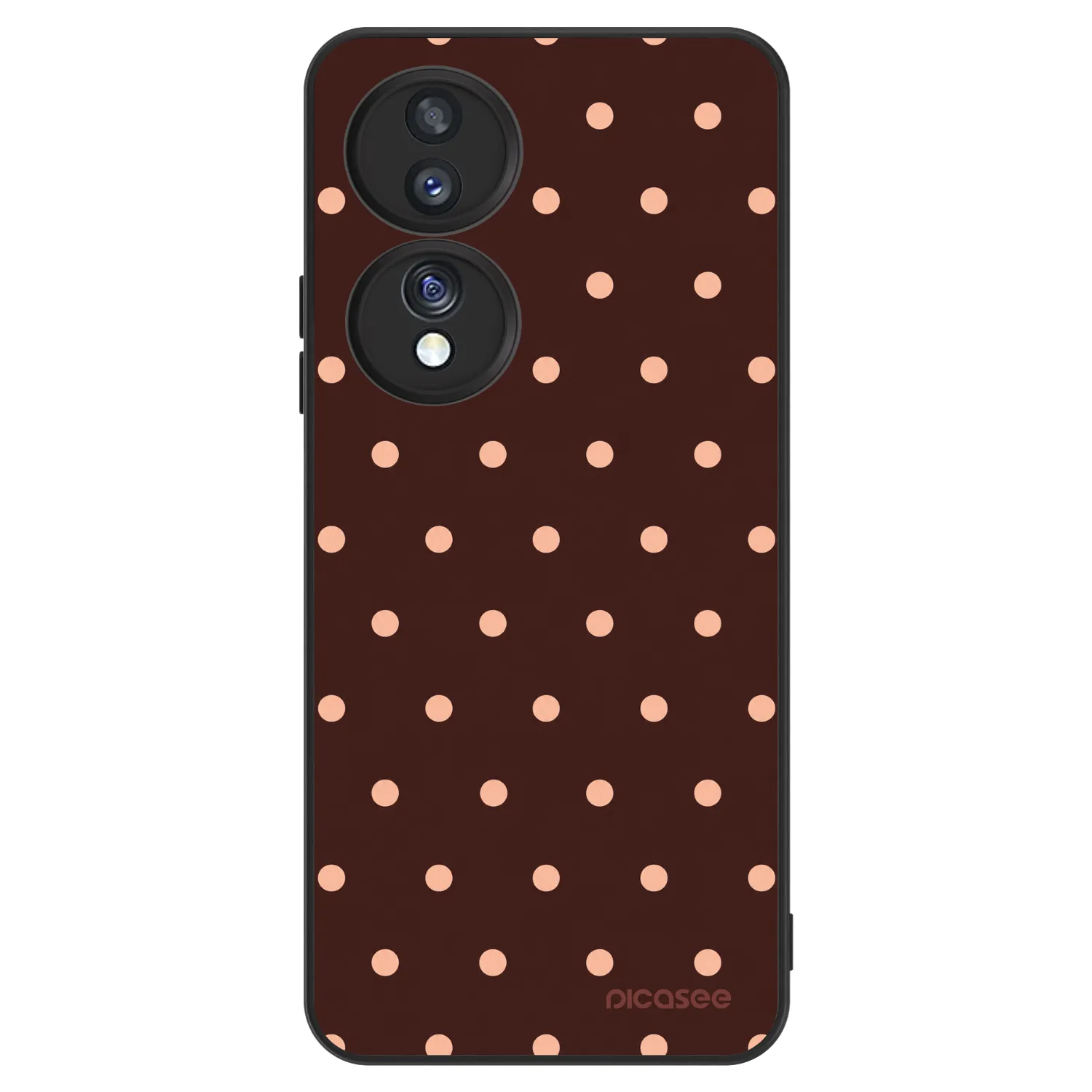 Picasee ULTIMATE CASE für Honor 70 - Peach Dots & Chocolate