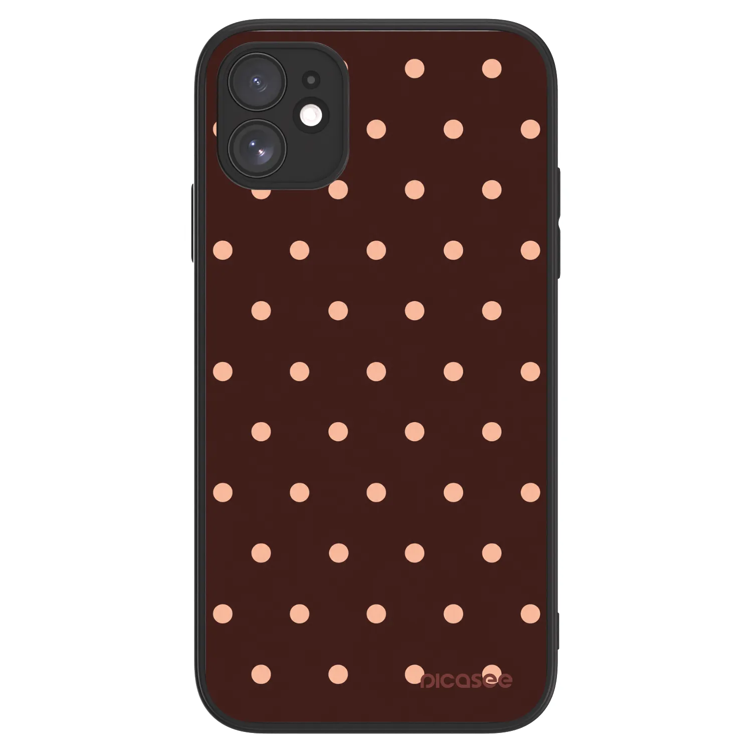 Picasee ULTIMATE CASE MagSafe für Apple iPhone 11 - Peach Dots & Chocolate