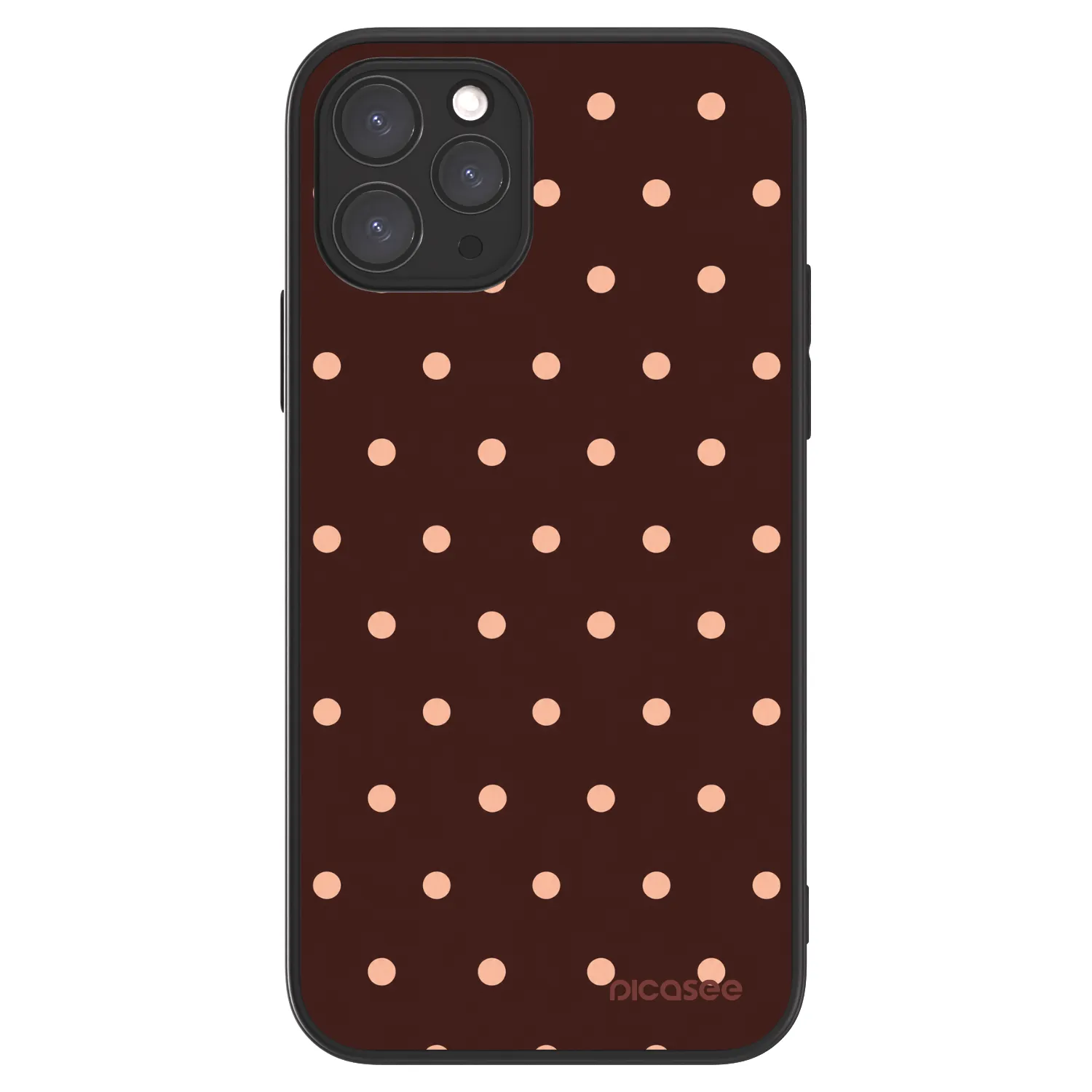 Picasee ULTIMATE CASE MagSafe für Apple iPhone 11 Pro - Peach Dots & Chocolate