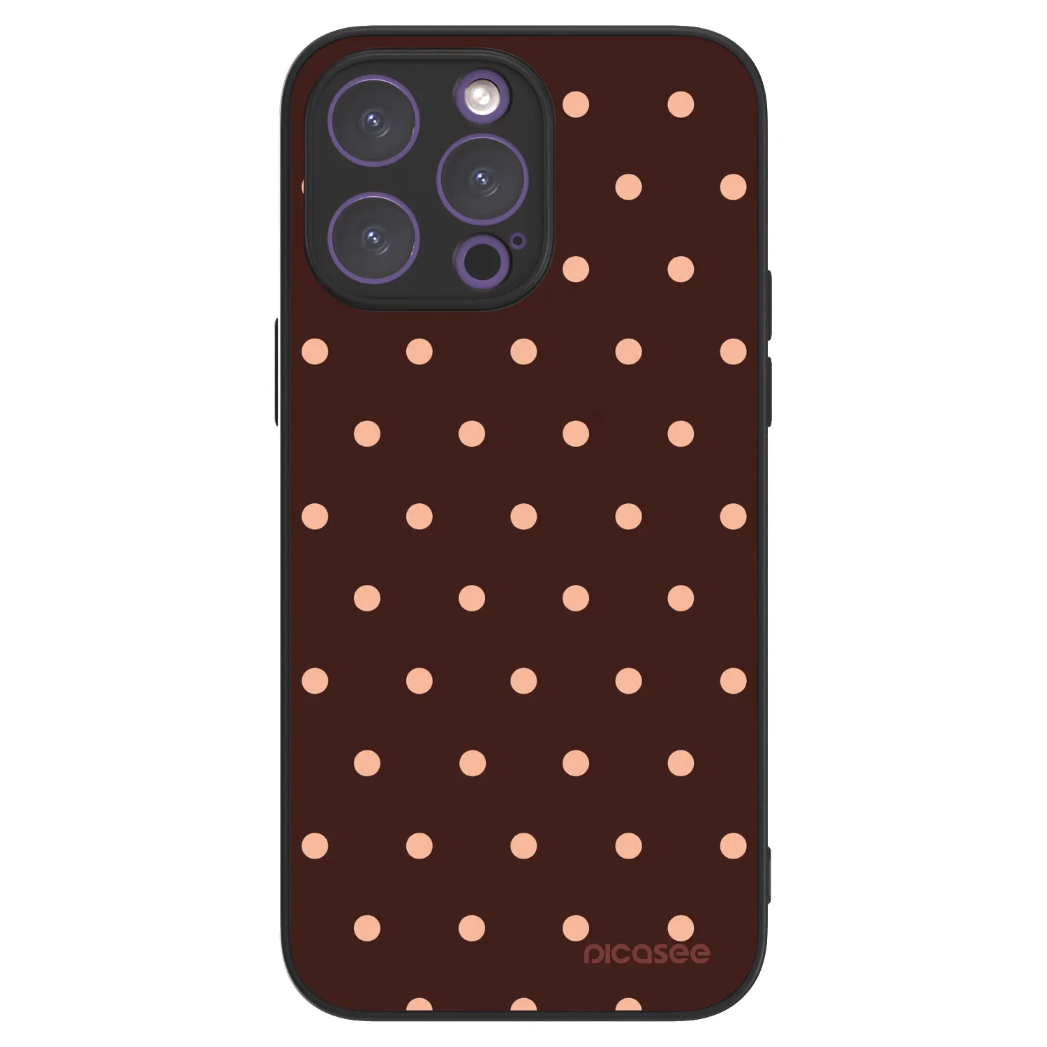 Picasee ULTIMATE CASE MagSafe für Apple iPhone 14 Pro Max - Peach Dots & Chocolate
