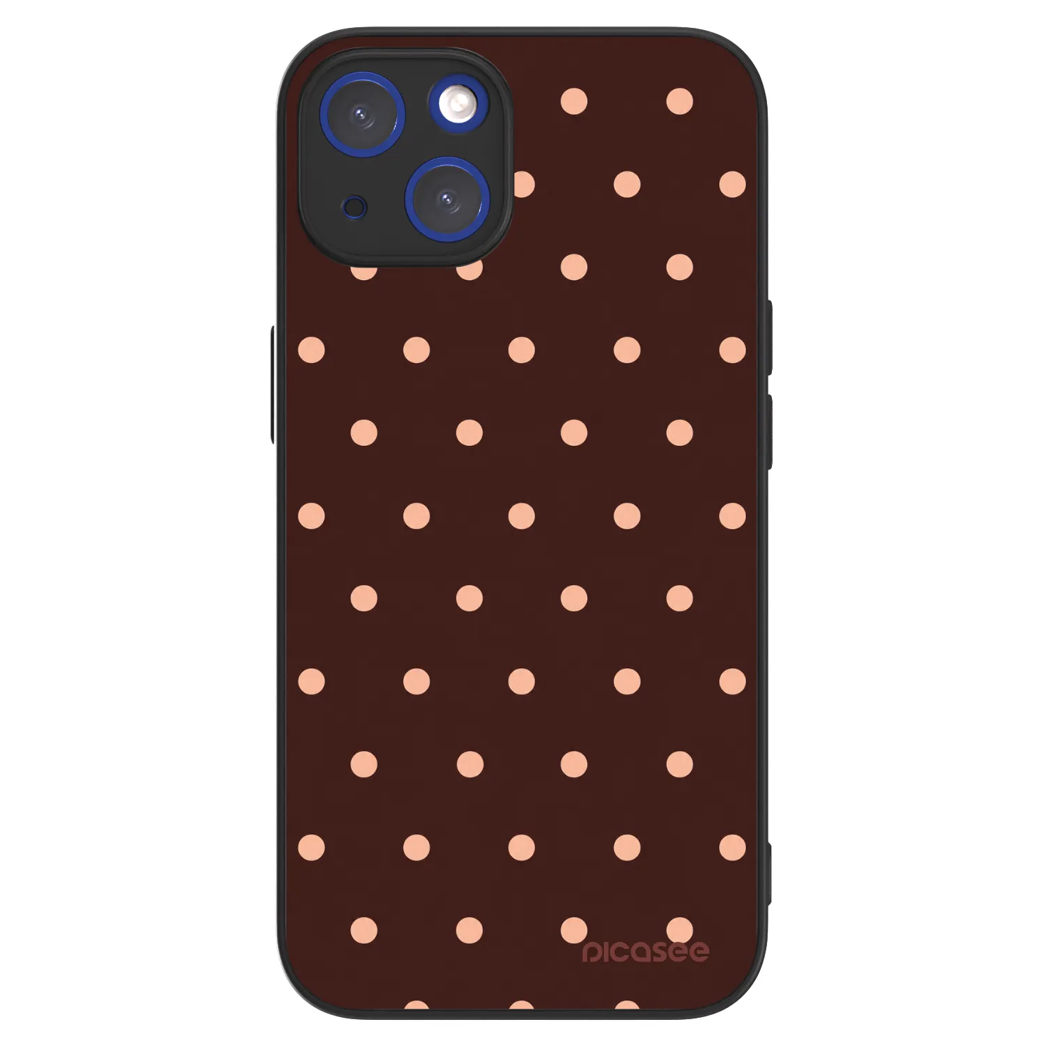 Picasee ULTIMATE CASE MagSafe für Apple iPhone 14 - Peach Dots & Chocolate