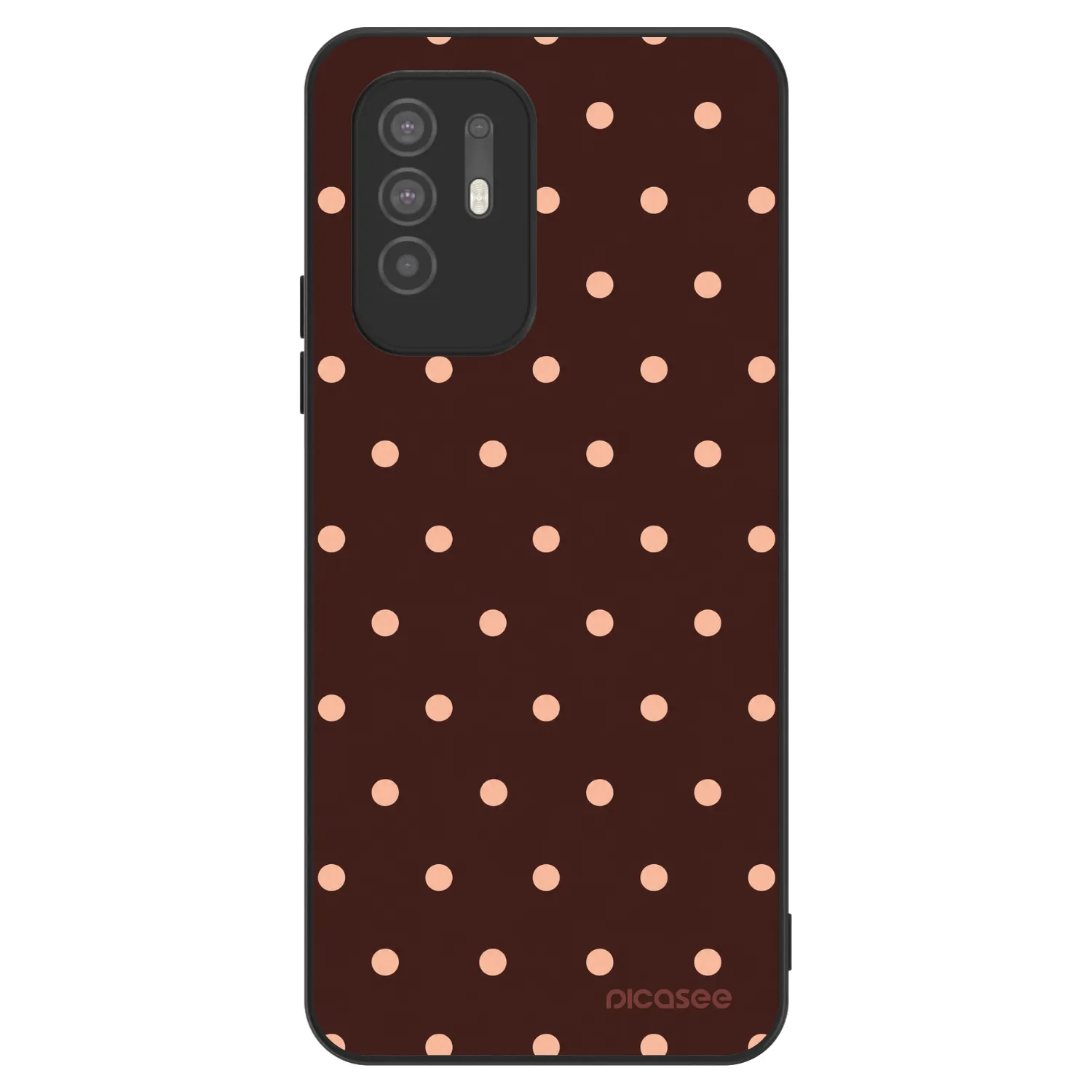 Picasee ULTIMATE CASE für OPPO A94 5G - Peach Dots & Chocolate