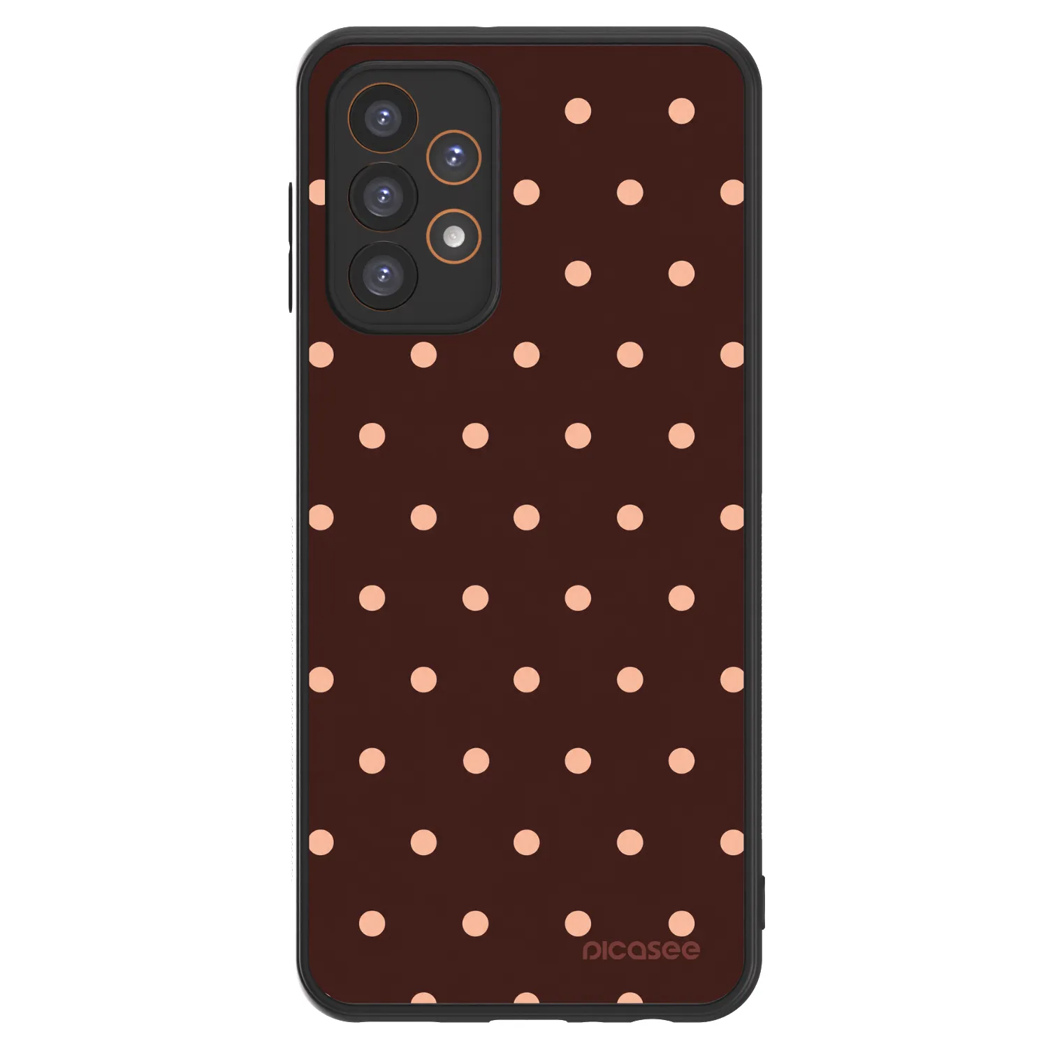 Picasee ULTIMATE CASE für Samsung Galaxy A23 A235F 4G - Peach Dots & Chocolate