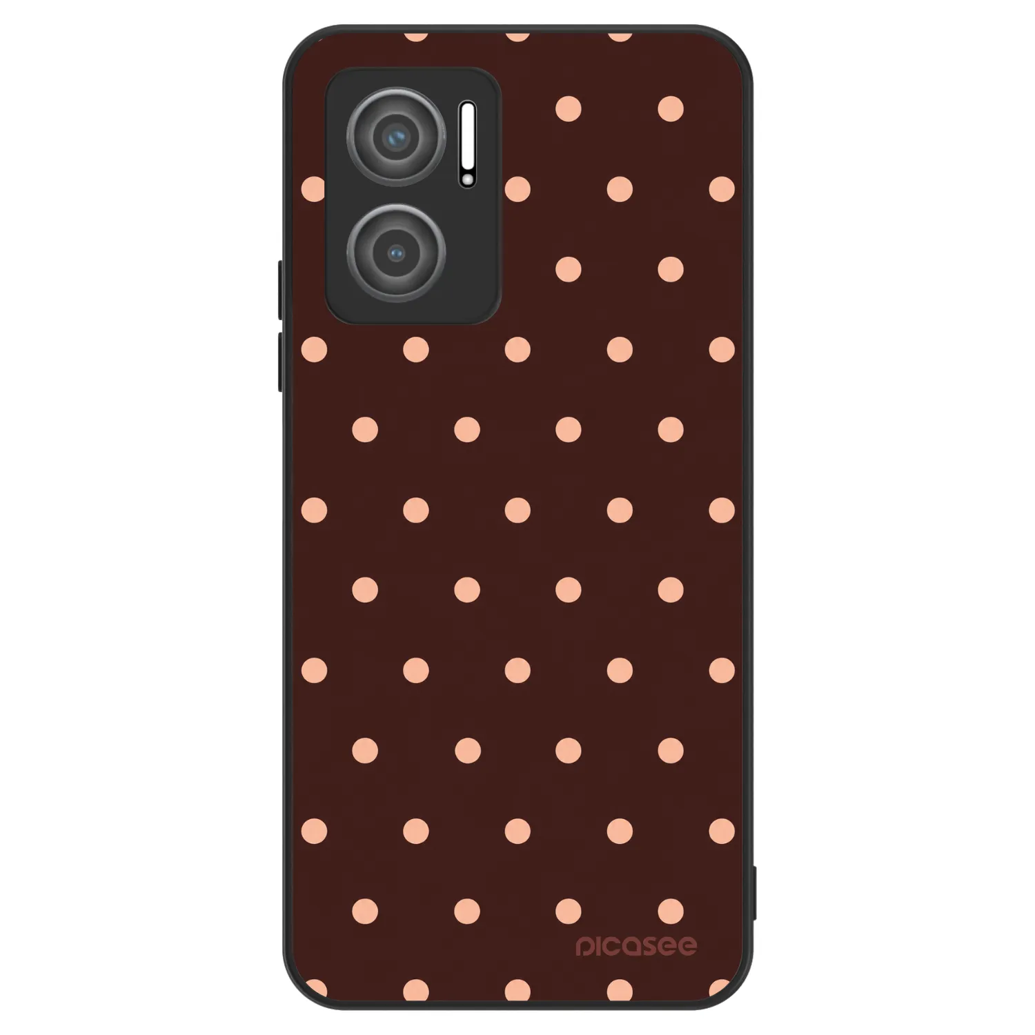 Picasee ULTIMATE CASE für Xiaomi Redmi 10 5G - Peach Dots & Chocolate