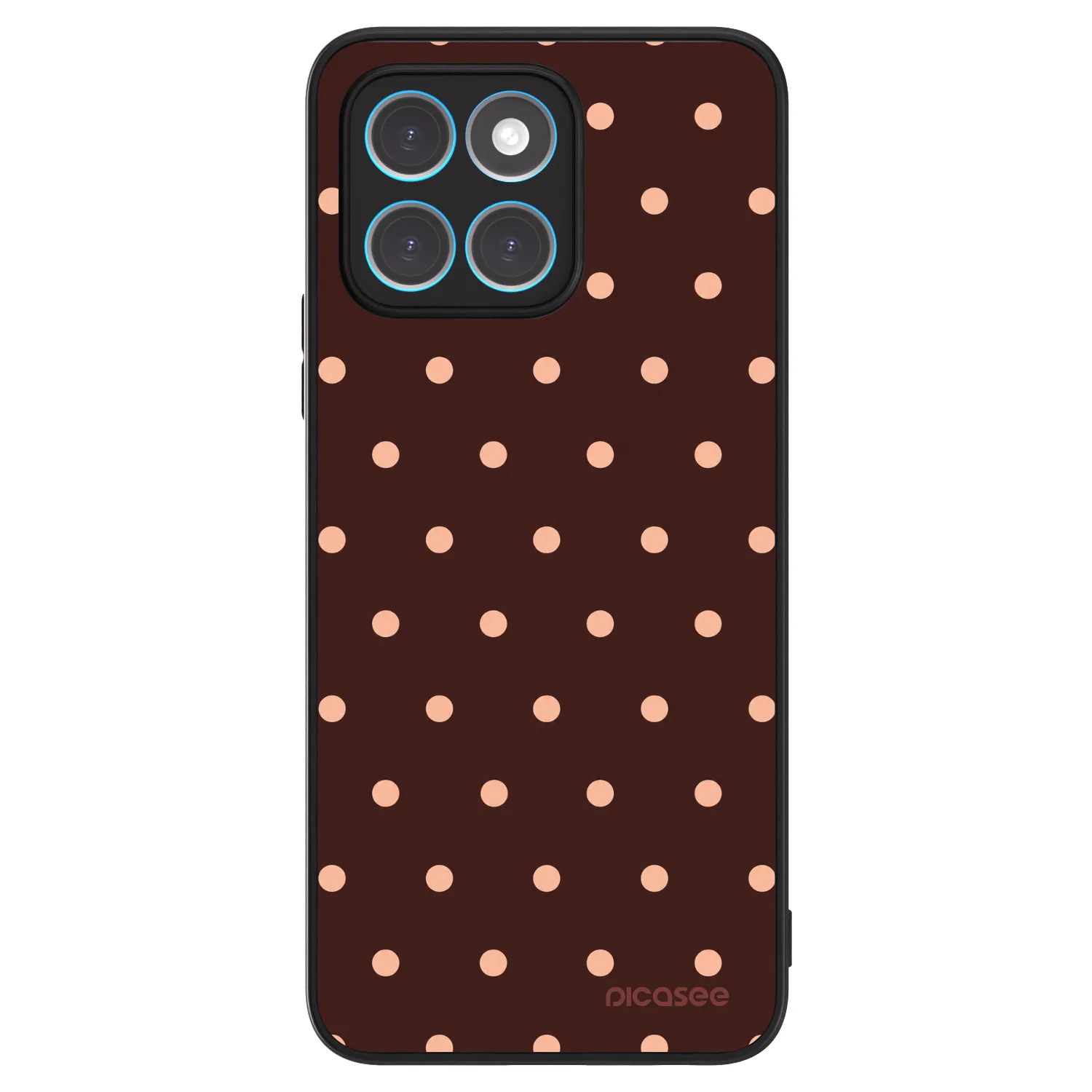 Picasee ULTIMATE CASE für Honor X8 5G - Peach Dots & Chocolate