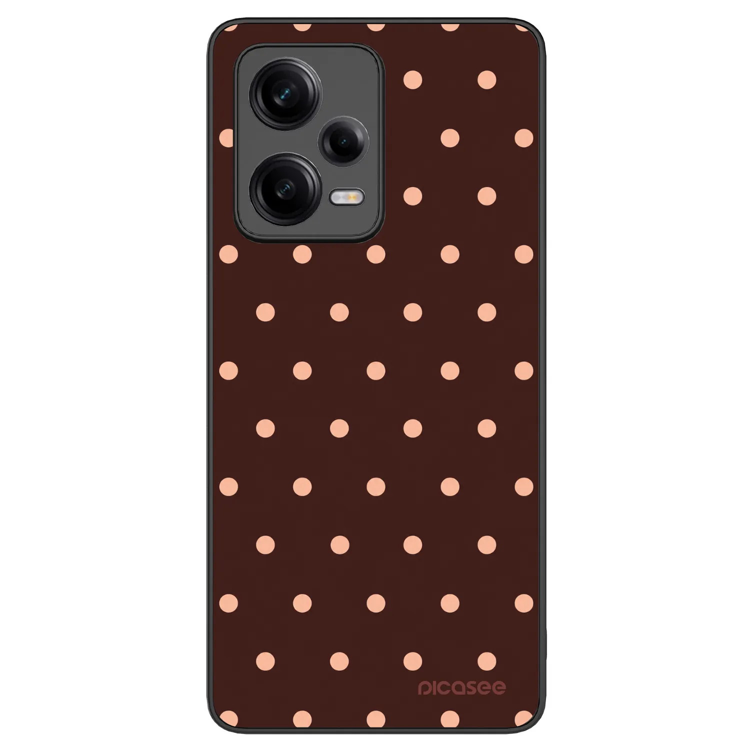 Picasee ULTIMATE CASE für Xiaomi Redmi Note 12 Pro 5G - Peach Dots & Chocolate