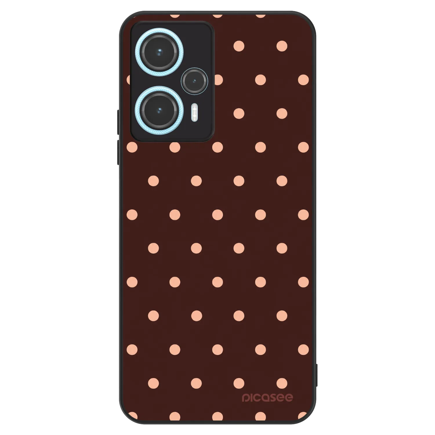 Picasee ULTIMATE CASE für Xiaomi Poco F5 - Peach Dots & Chocolate