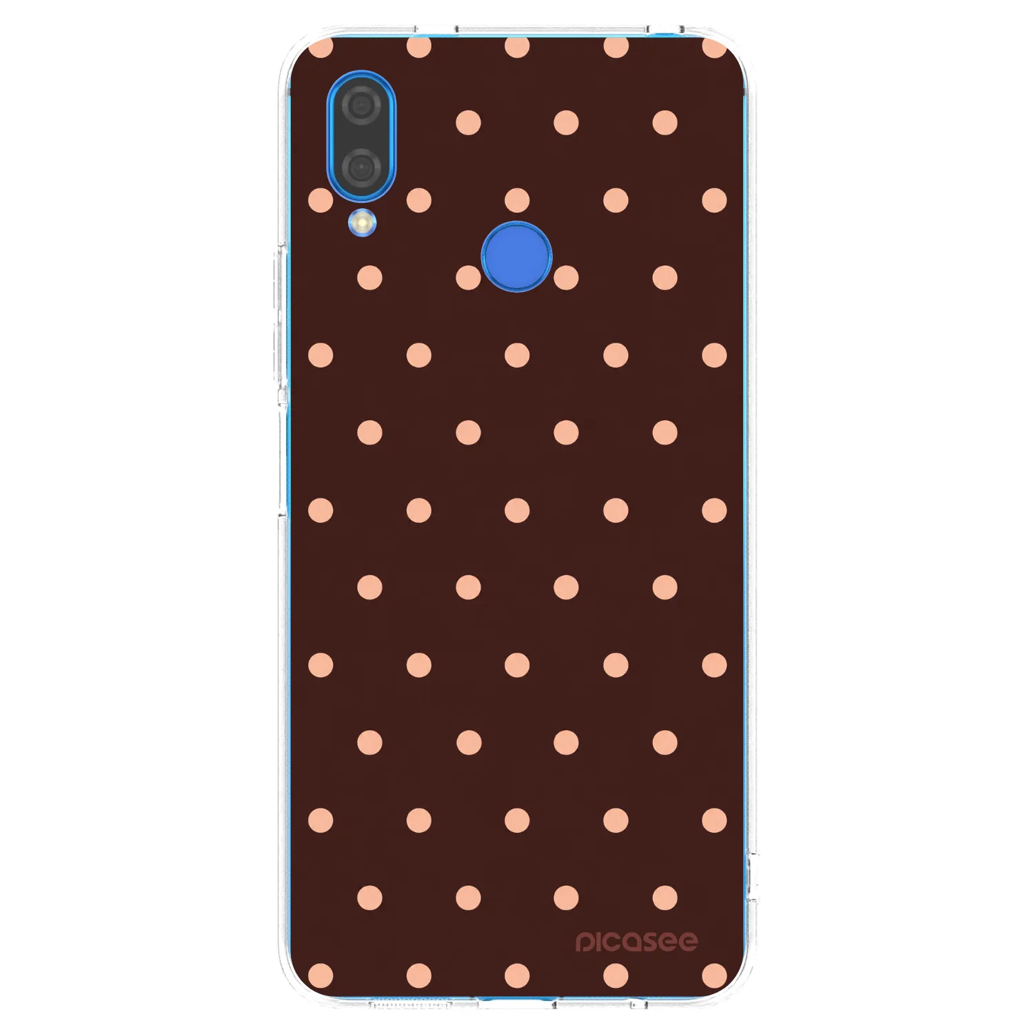 Picasee Huawei Nova 3 Hülle - Transparentes Silikon - Peach Dots & Chocolate
