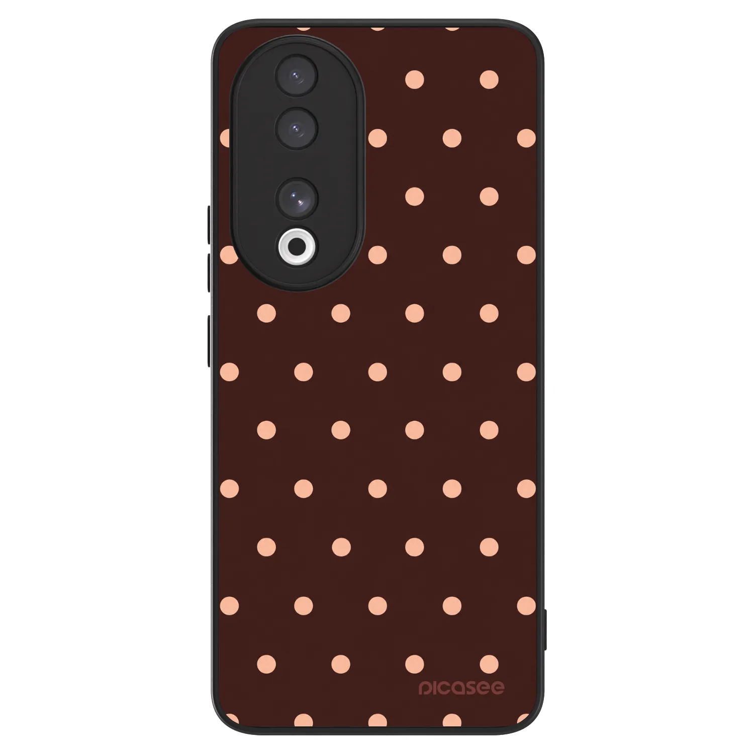 Picasee ULTIMATE CASE für Honor 90 5G - Peach Dots & Chocolate
