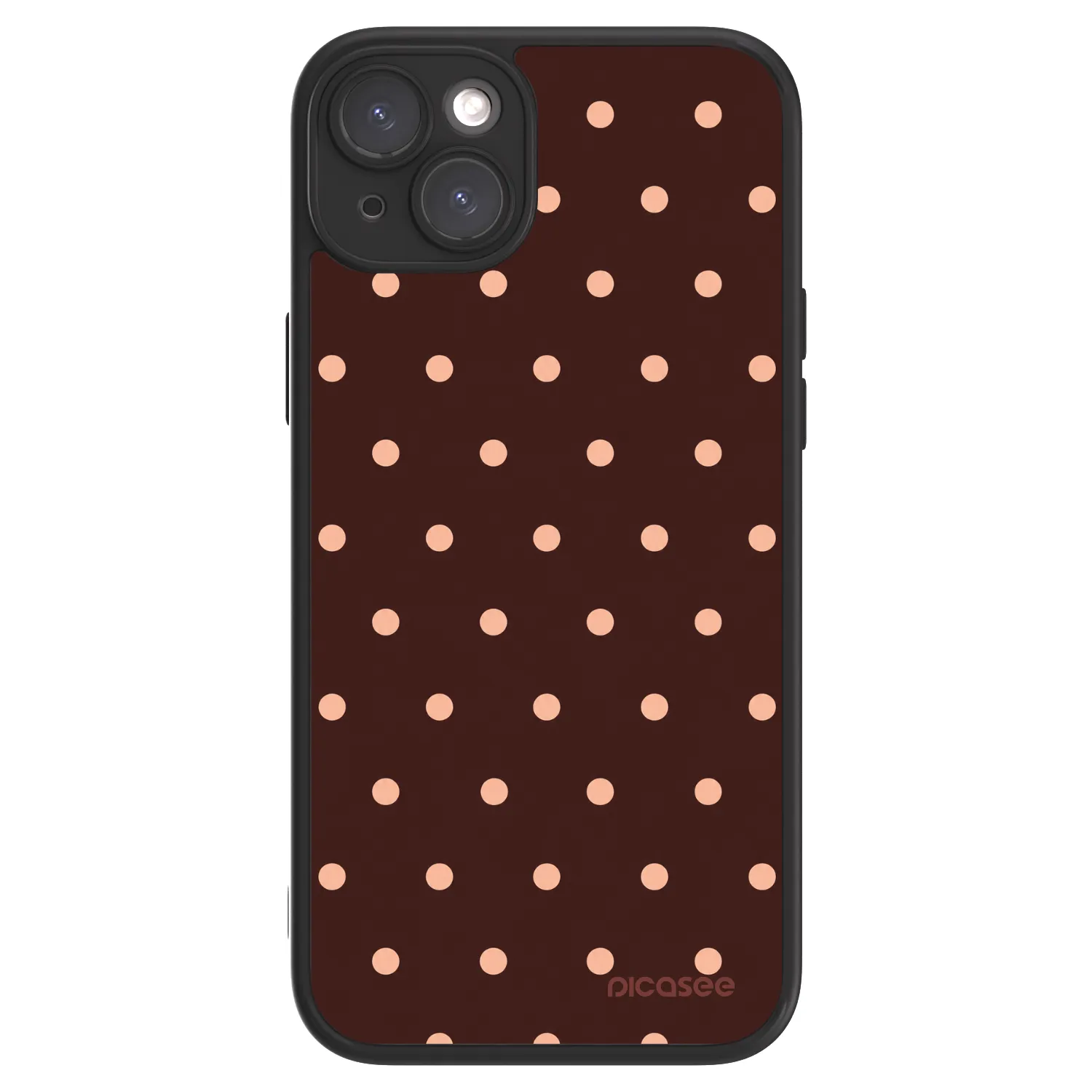 Picasee ULTIMATE CASE für Apple iPhone 15 Plus - Peach Dots & Chocolate