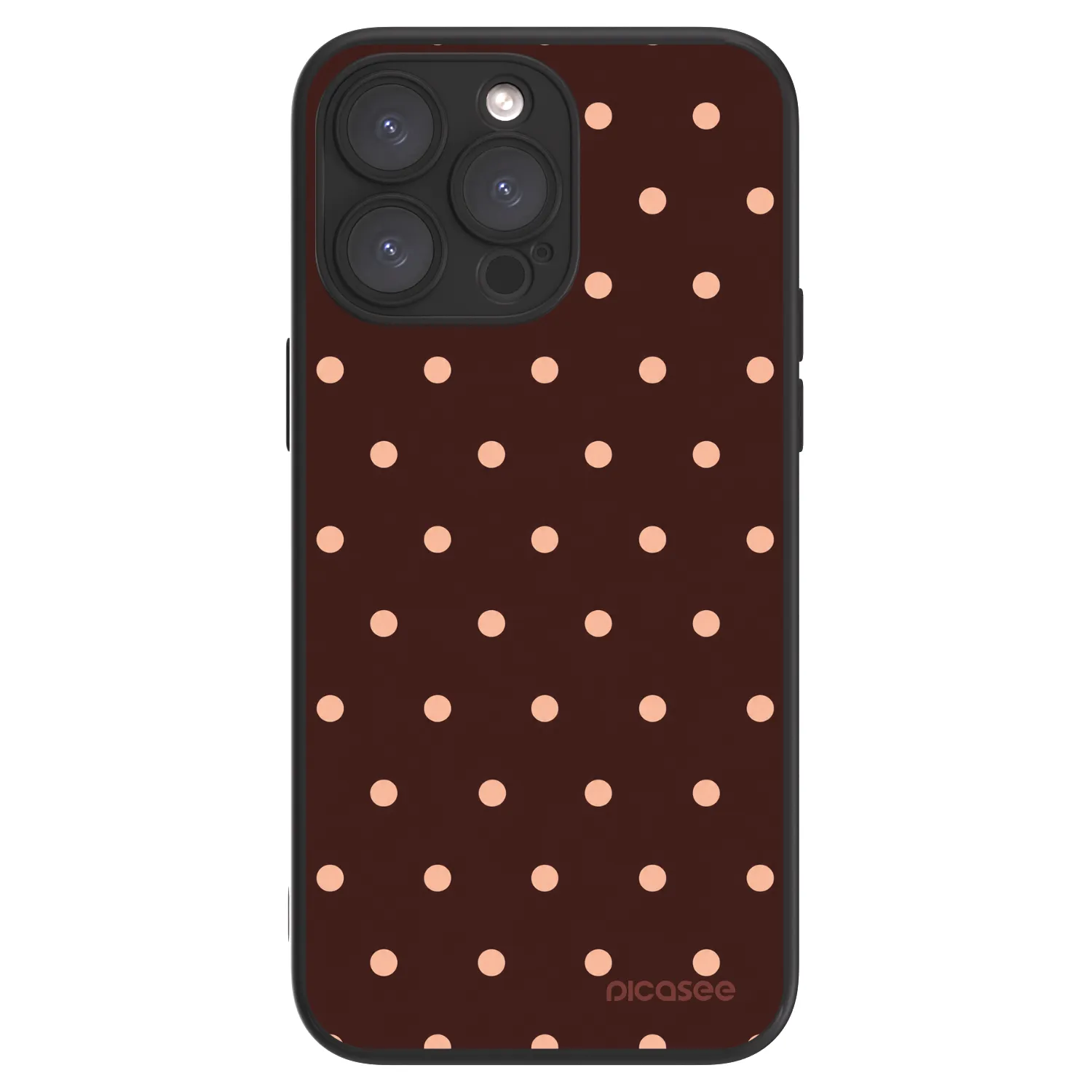 Picasee ULTIMATE CASE MagSafe für Apple iPhone 15 Pro Max - Peach Dots & Chocolate