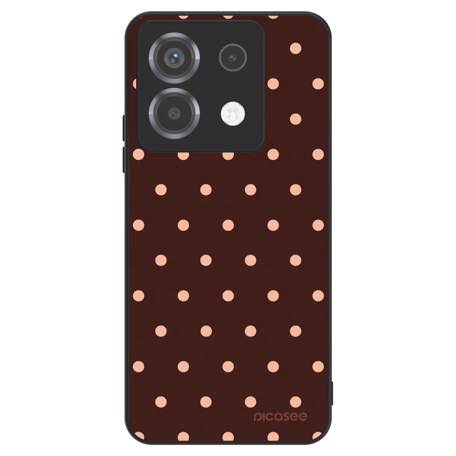 Picasee ULTIMATE CASE für Xiaomi Poco X6 - Peach Dots & Chocolate