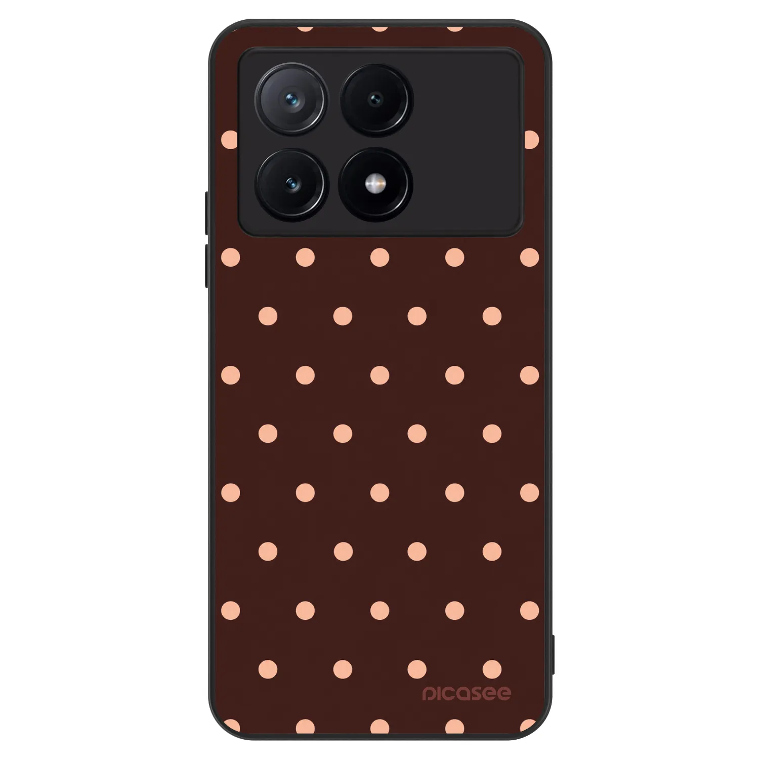 Picasee ULTIMATE CASE für Xiaomi Poco X6 Pro - Peach Dots & Chocolate