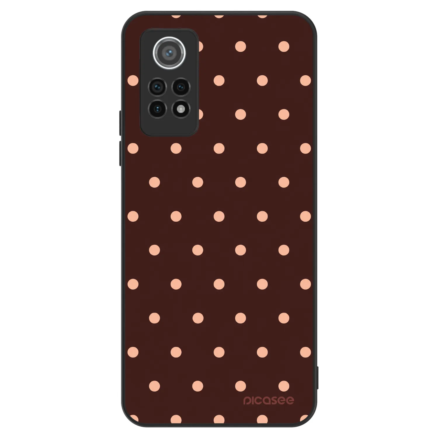 Picasee ULTIMATE CASE für Xiaomi Redmi Note 12 Pro 4G - Peach Dots & Chocolate