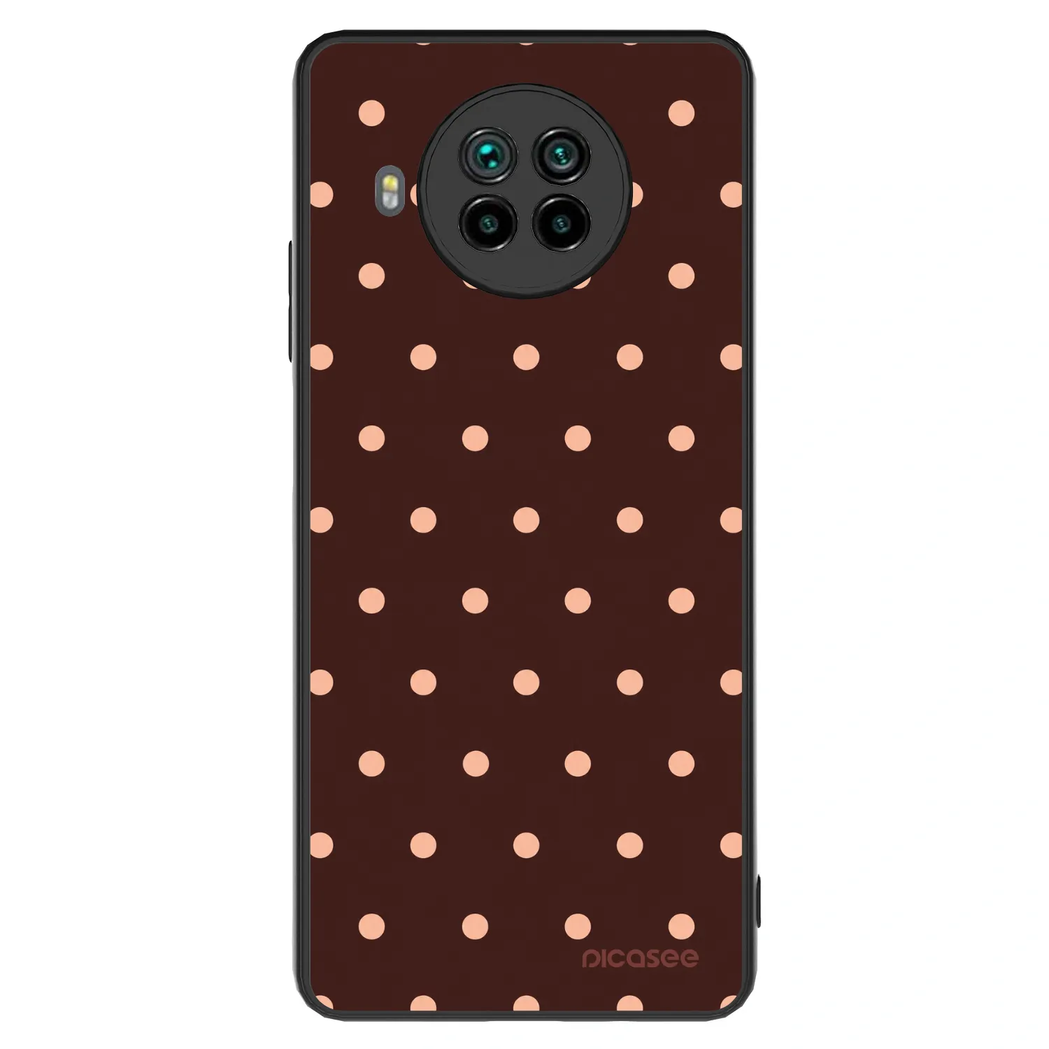 Picasee ULTIMATE CASE für Xiaomi Mi 10T Lite - Peach Dots & Chocolate