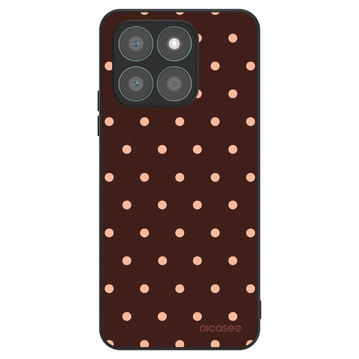 Picasee ULTIMATE CASE für Honor X8b - Peach Dots & Chocolate